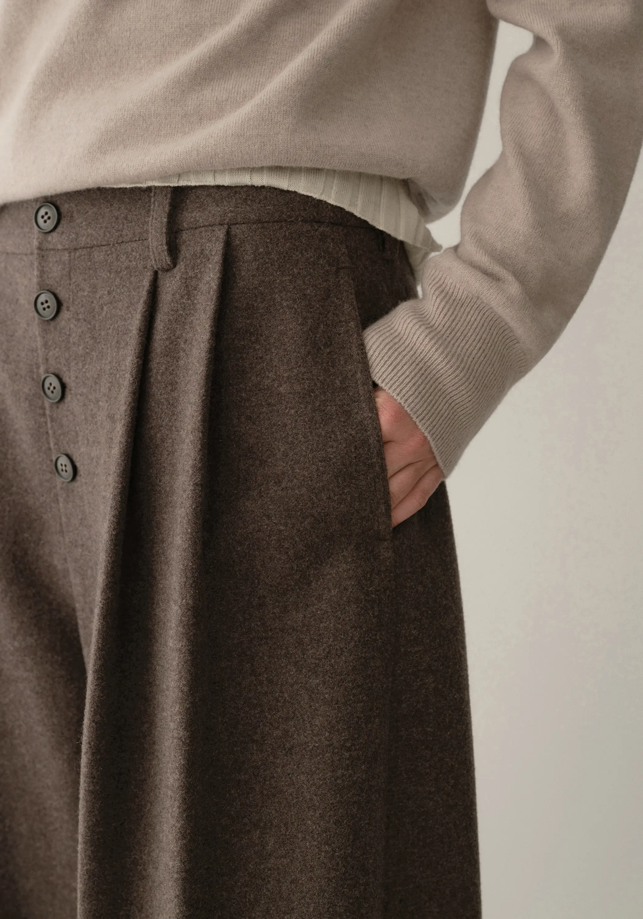 Decorated Ballon Wool Pants - Image 14