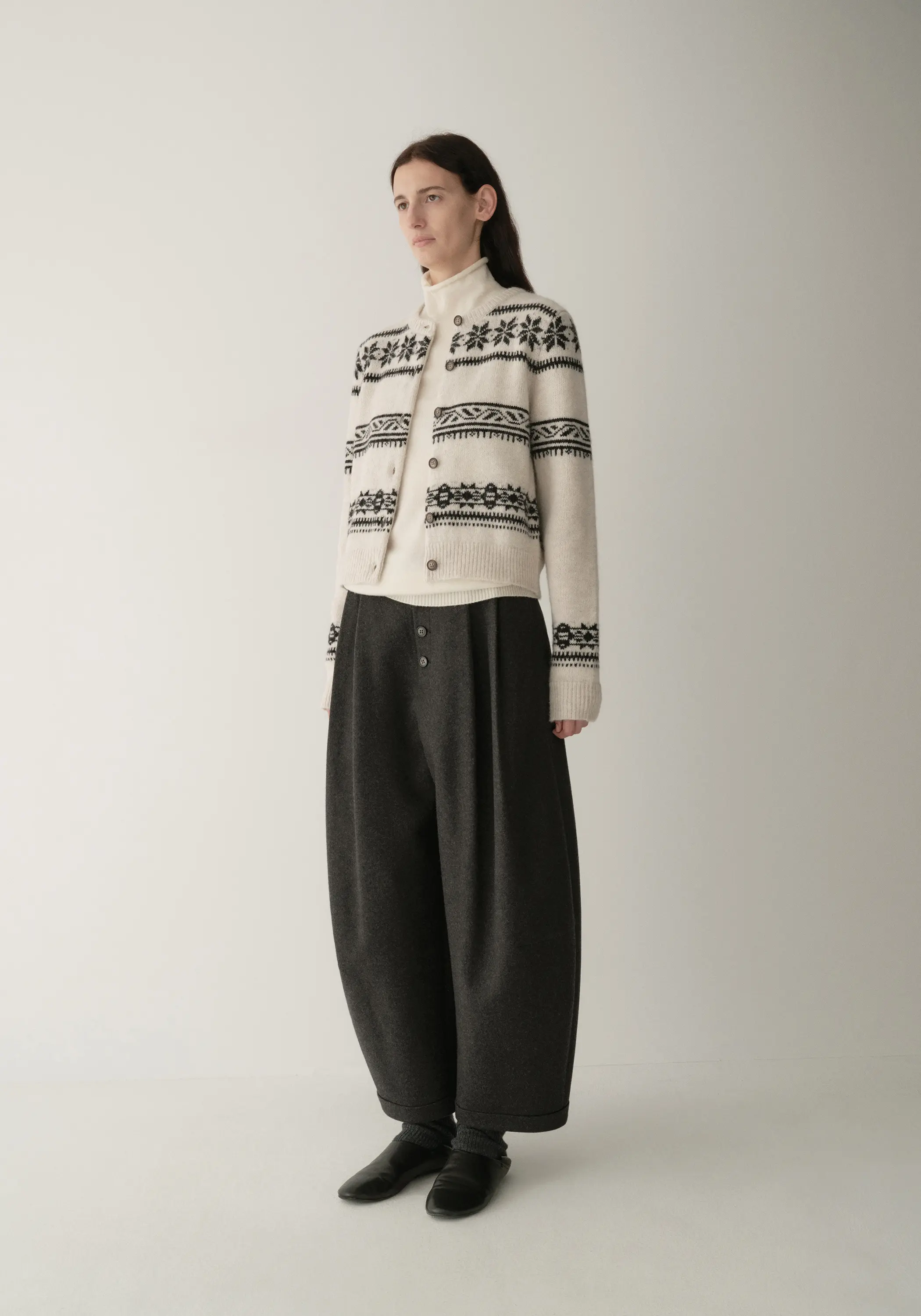 Decorated Ballon Wool Pants - Image 4