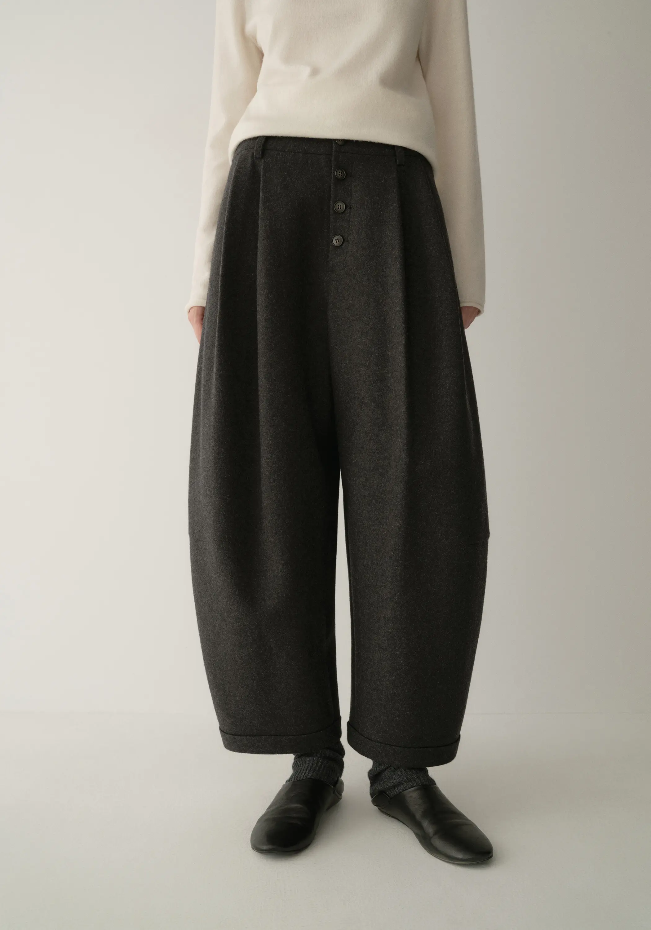 Decorated Ballon Wool Pants - Image 5