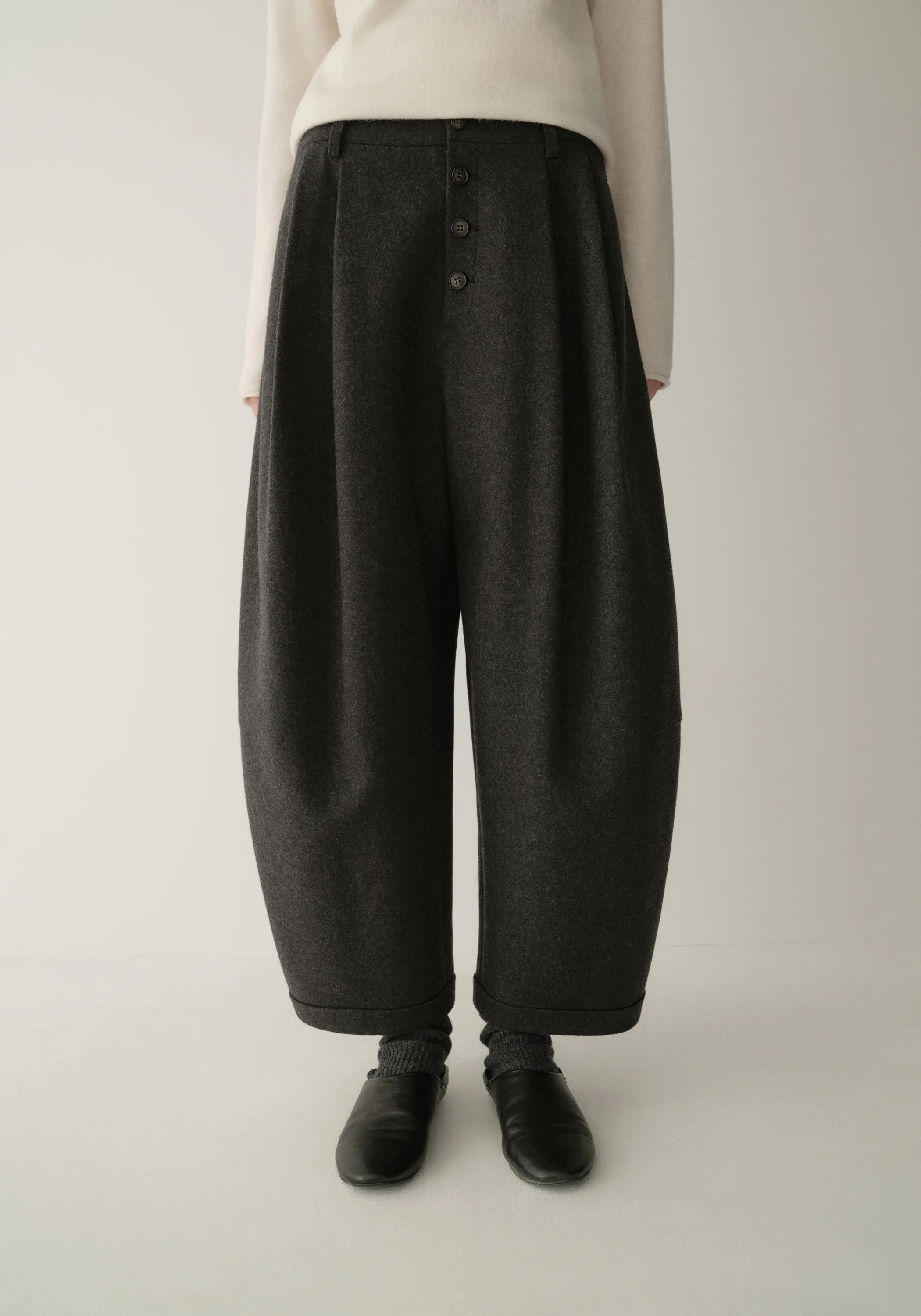 Decorated Ballon Wool Pants - Image 7