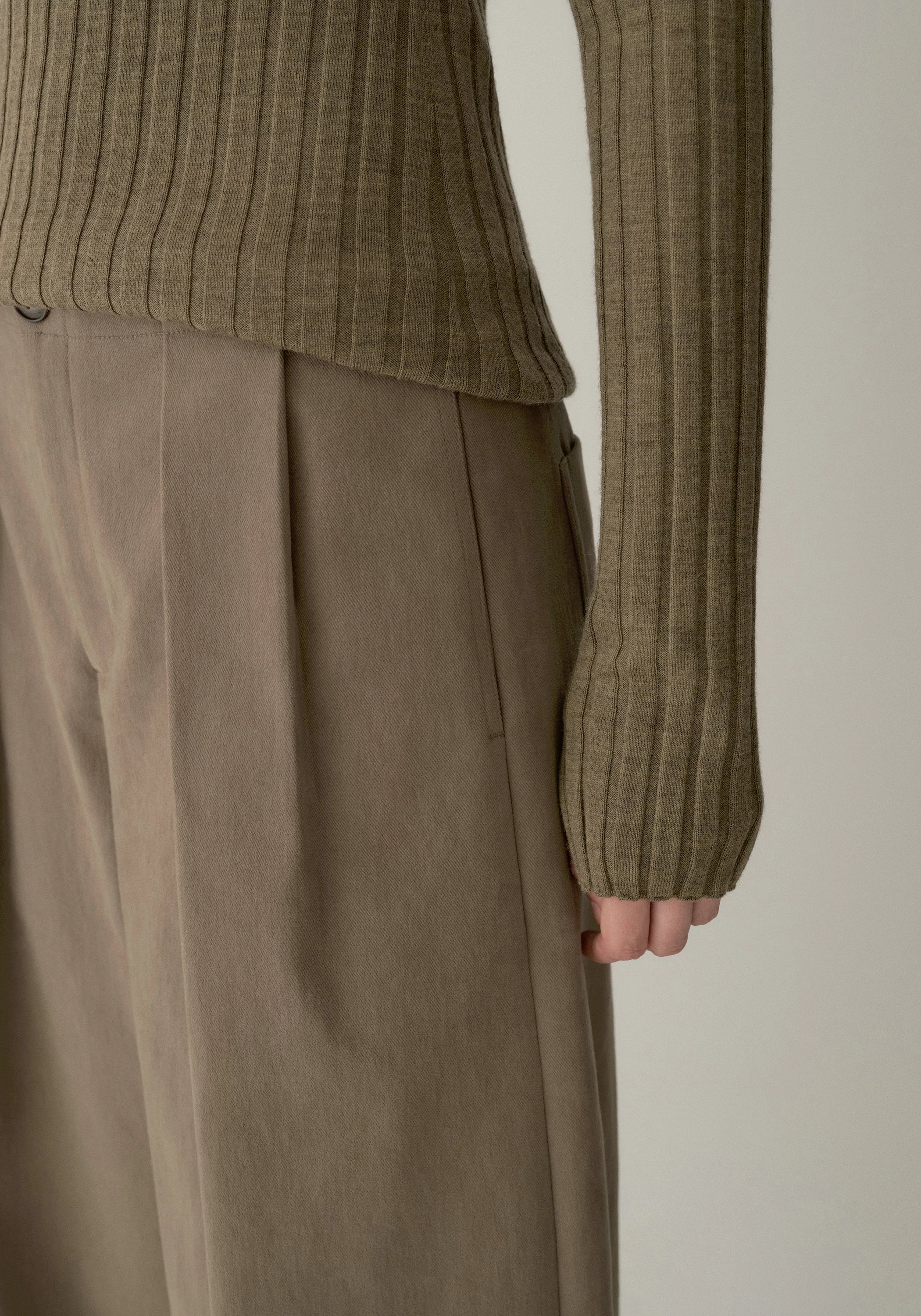 Brushed Wide-Leg Pants - Image 10