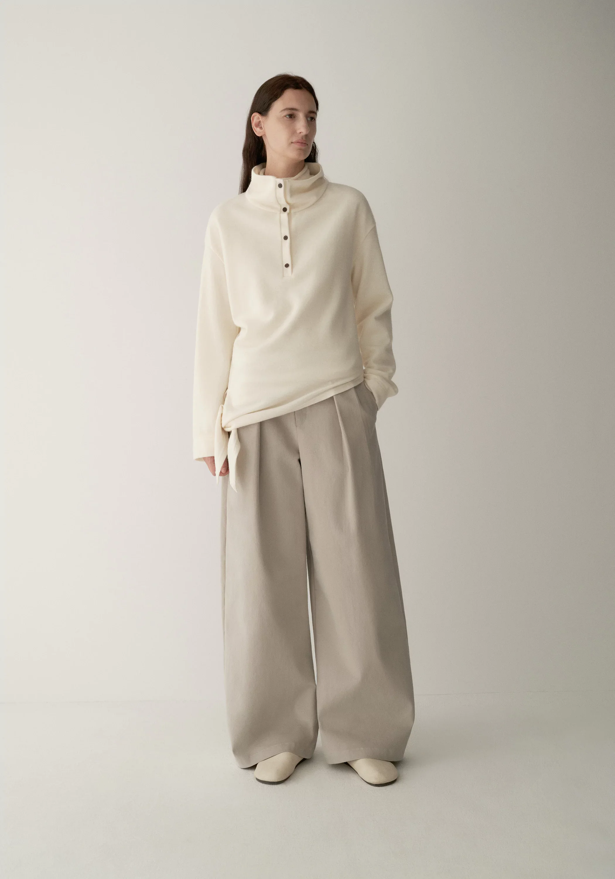 Brushed Wide-Leg Pants - Image 14