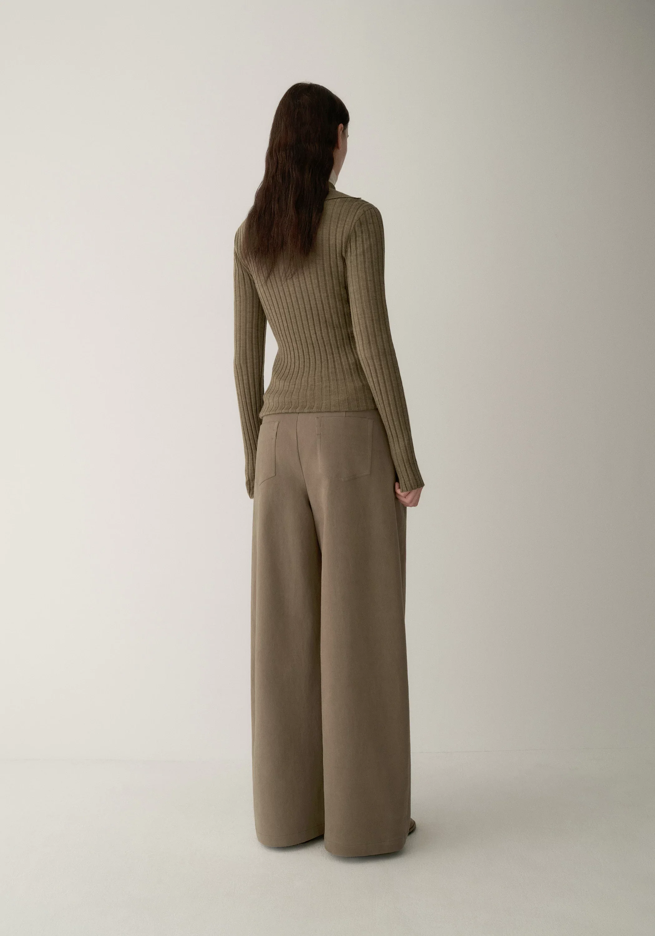 Brushed Wide-Leg Pants - Image 5