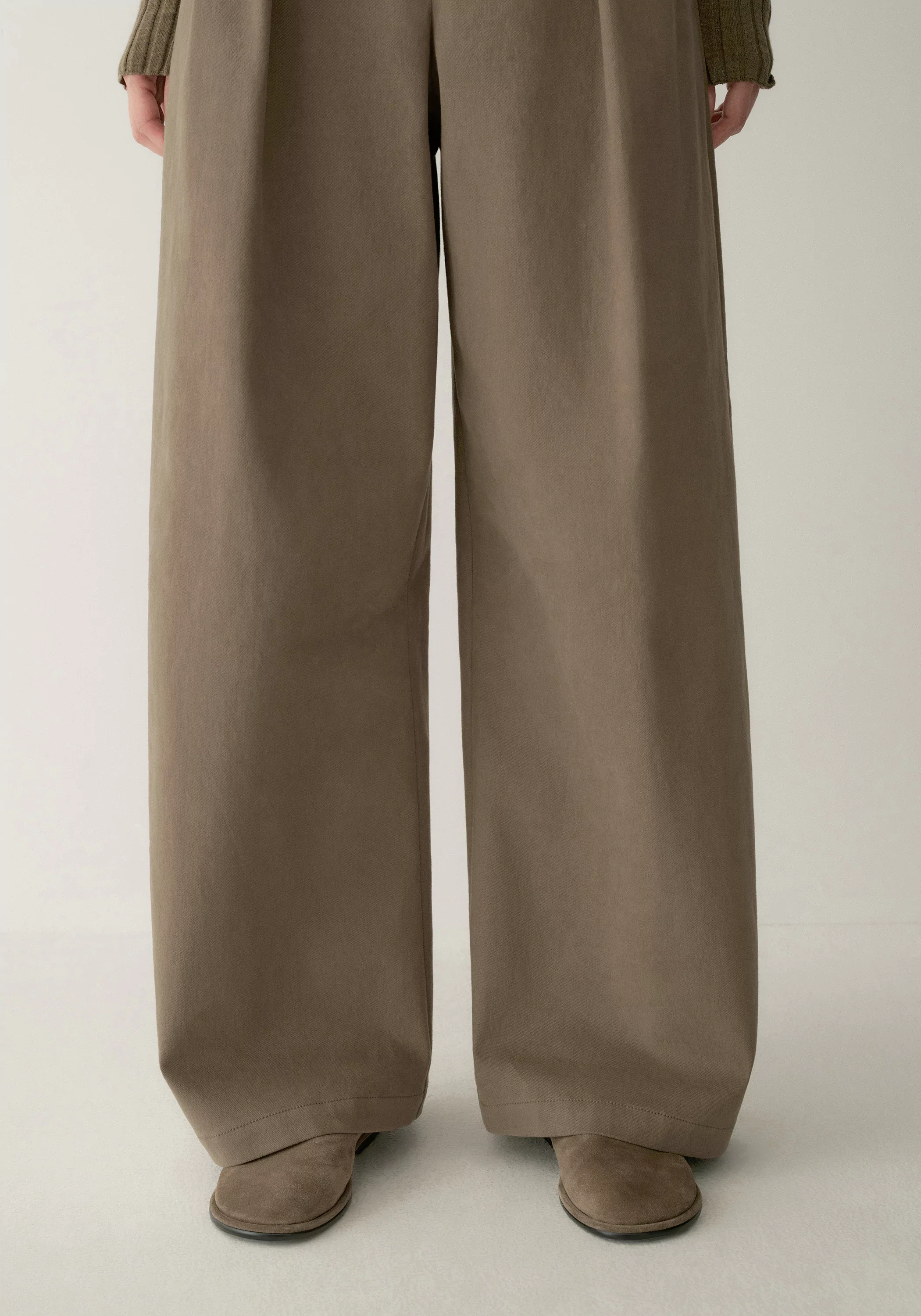 Brushed Wide-Leg Pants - Image 6