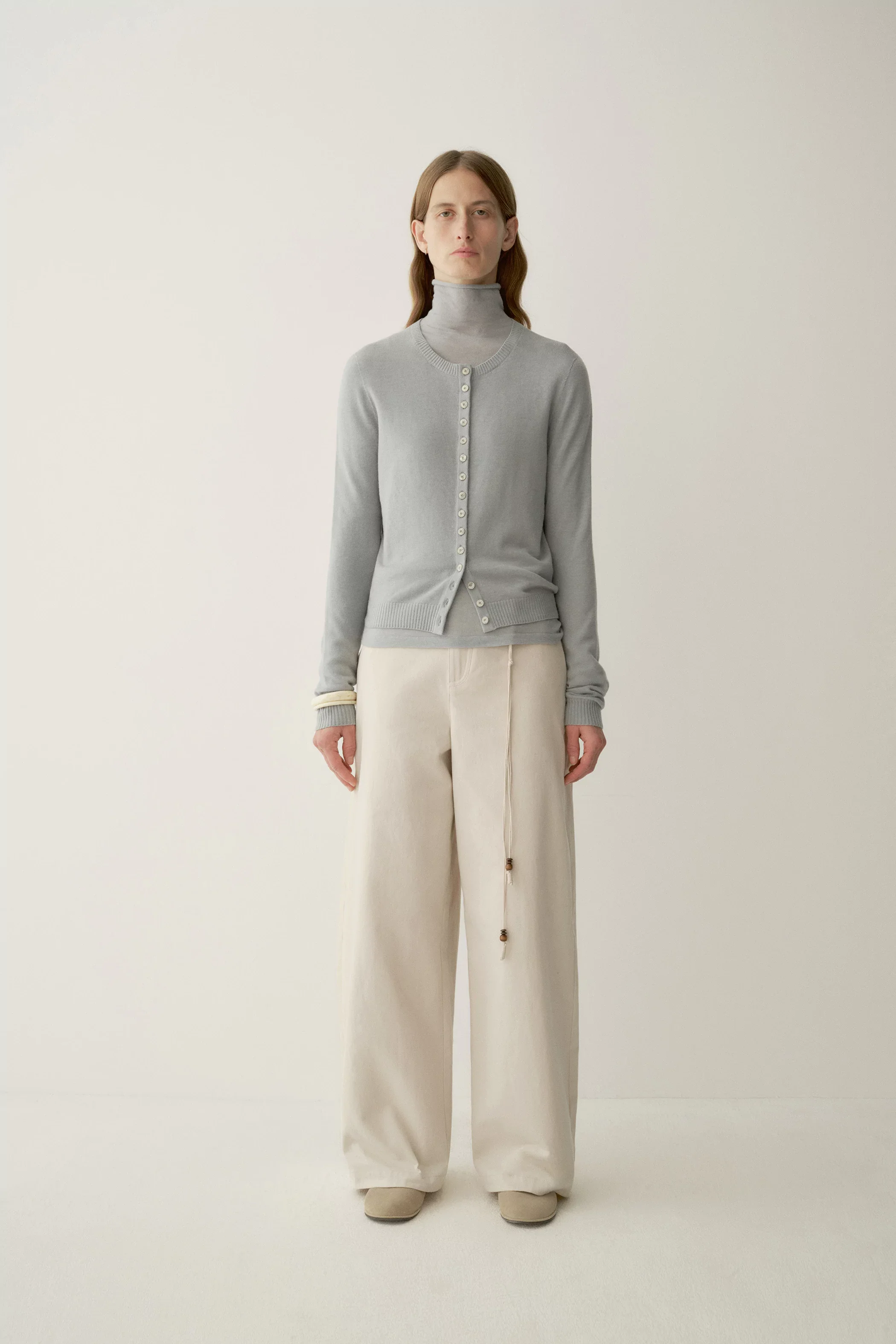 Brushed Split-placket Pants - Image 3