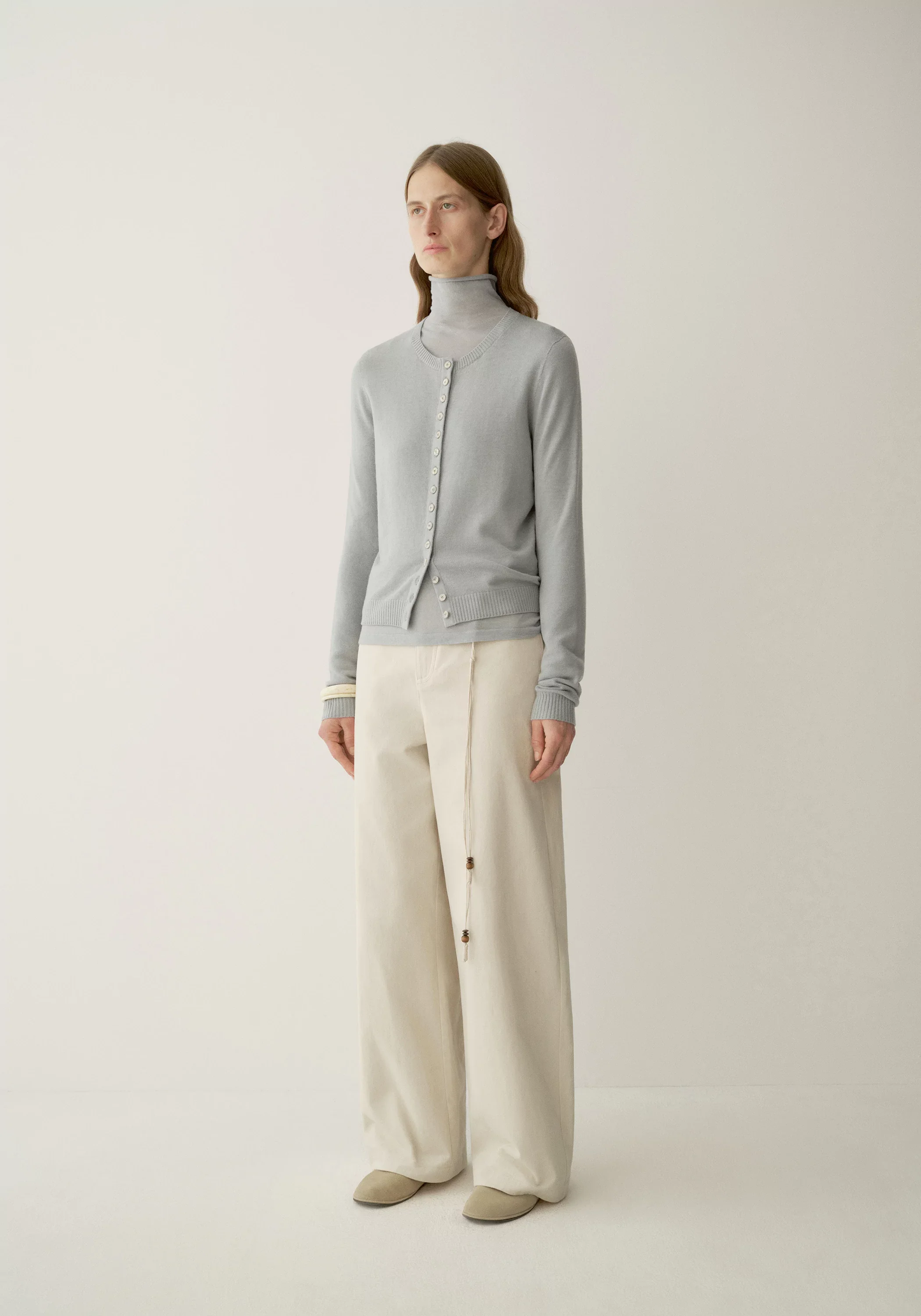 Brushed Split-placket Pants - Image 8
