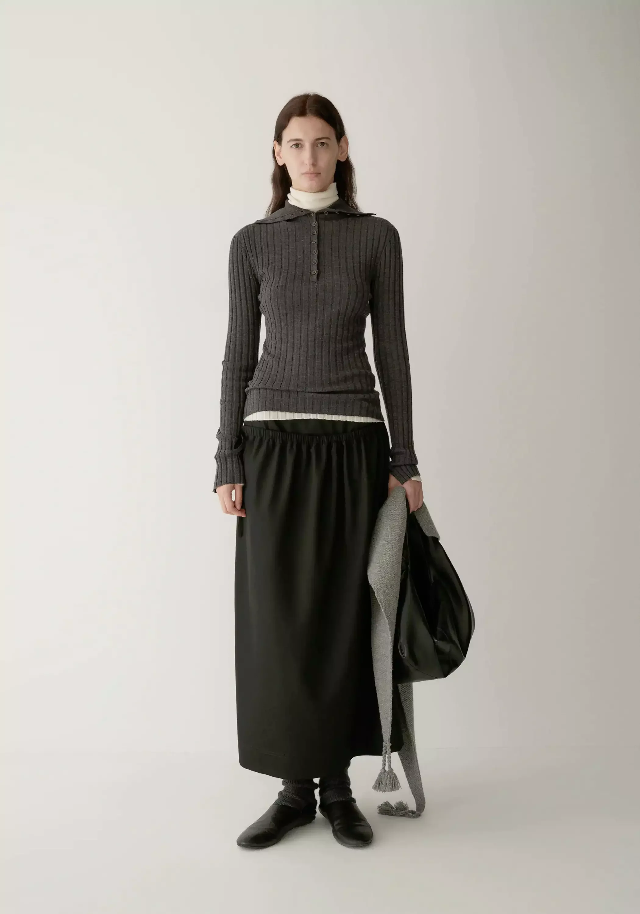 Pleated Straight Skirt - Image 3