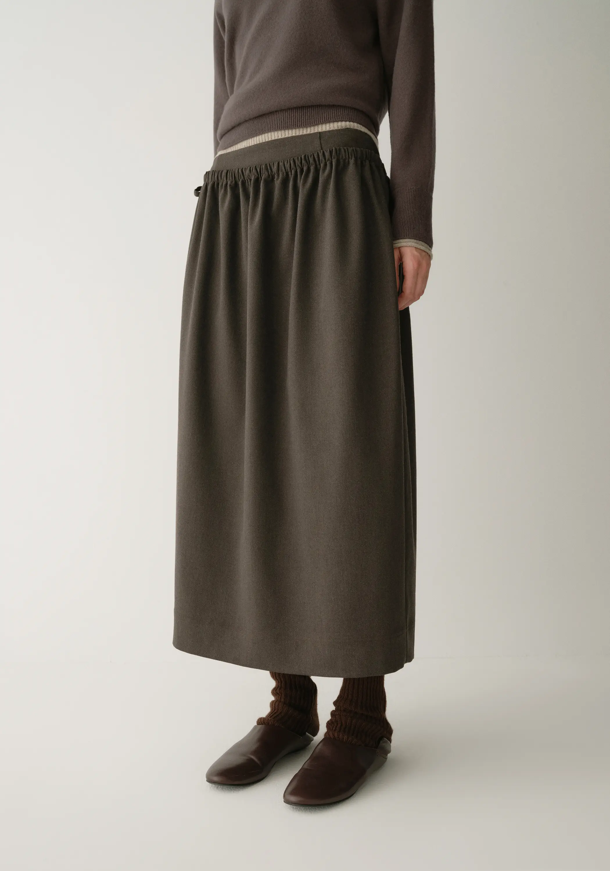 Pleated Straight Skirt - Image 7