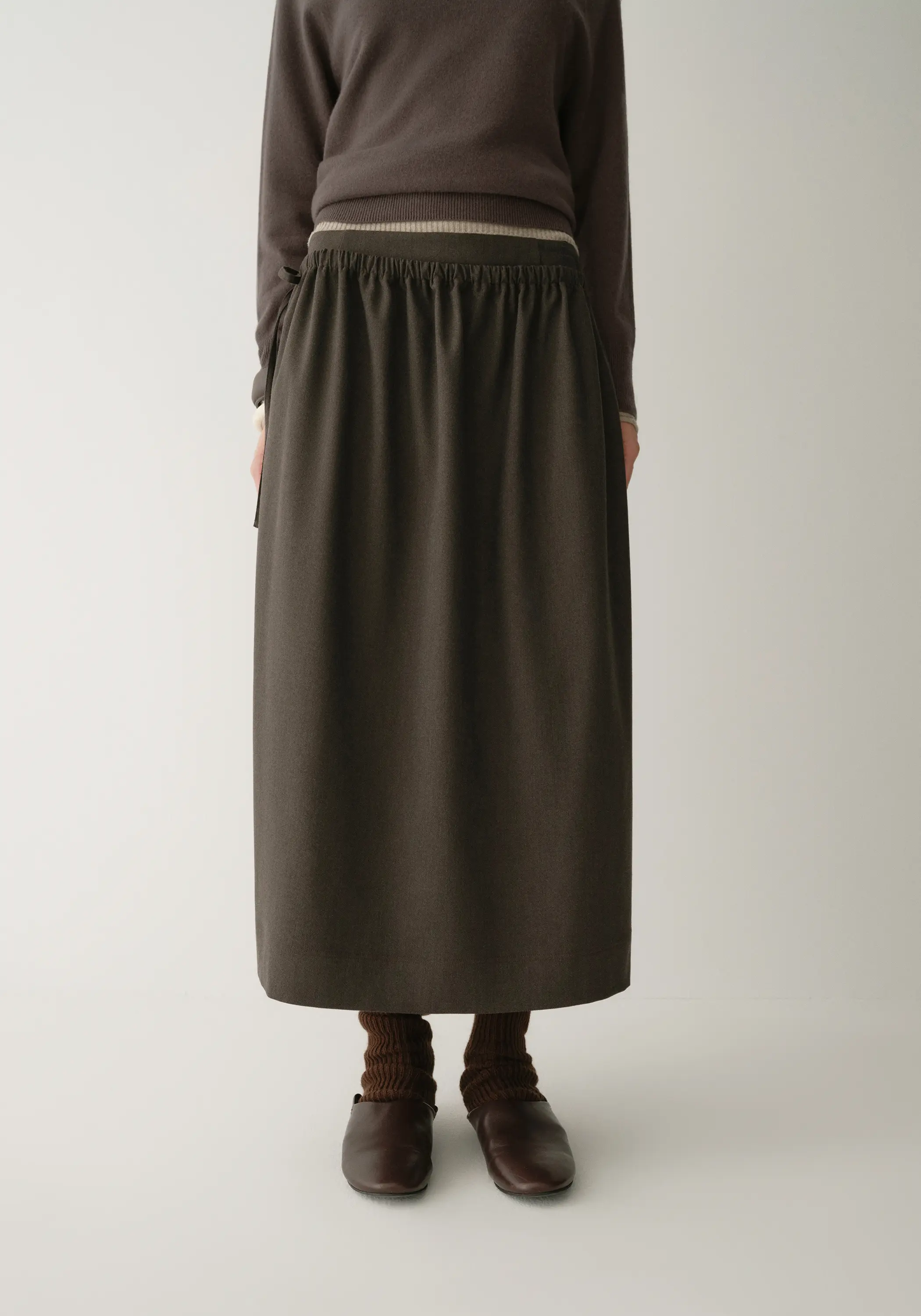Pleated Straight Skirt - Image 8