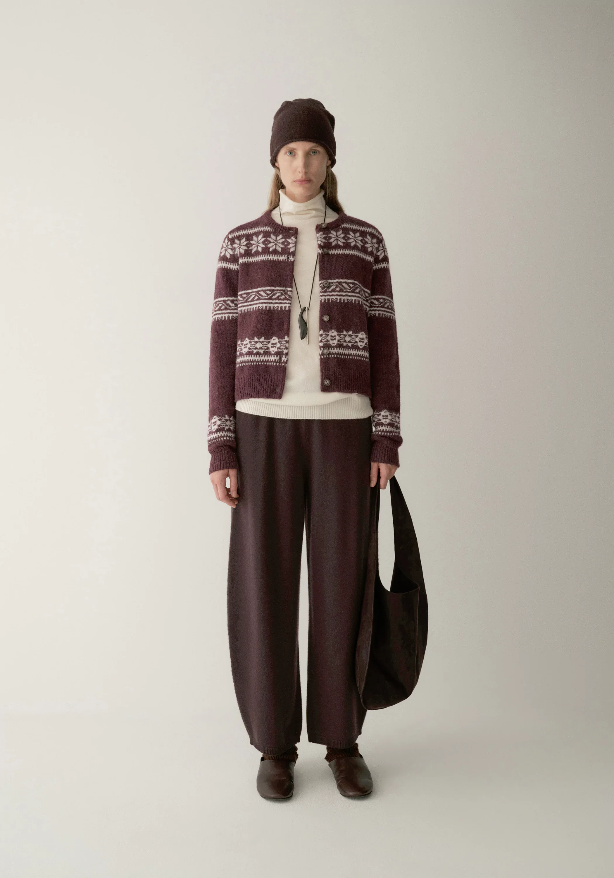 Elastic-waist Cropped Wool Pants - Image 3