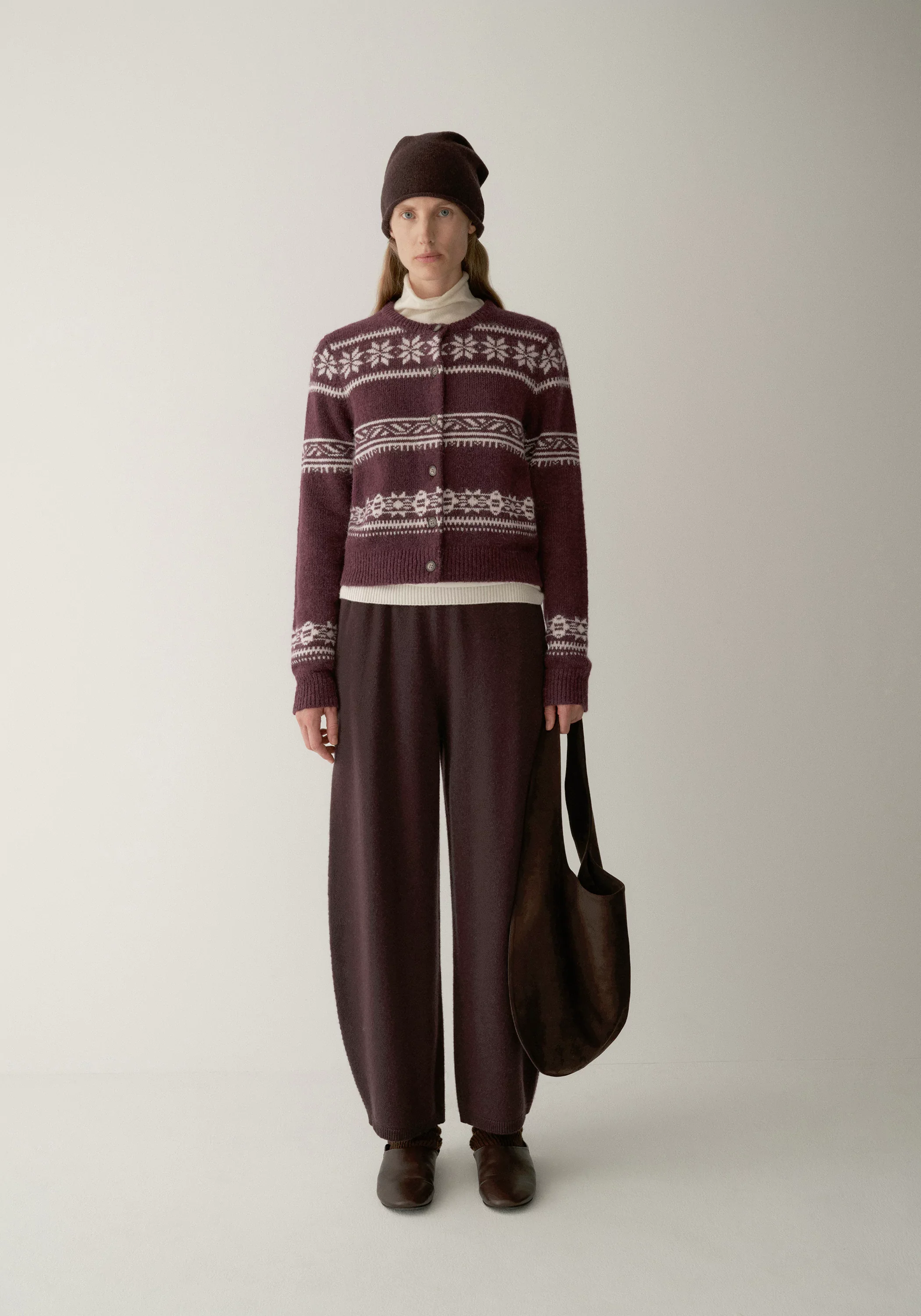 Elastic-waist Cropped Wool Pants - Image 9