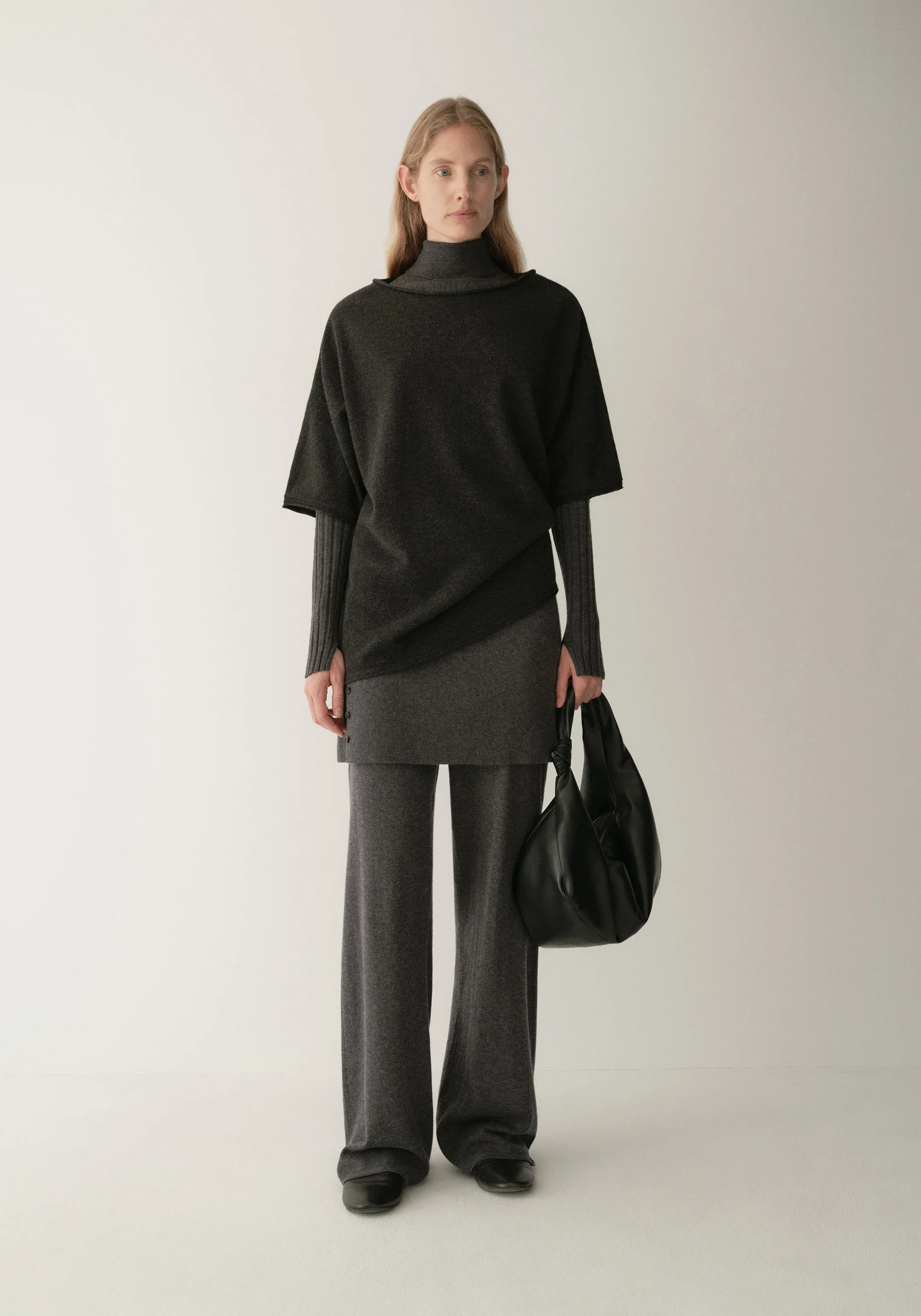 Merino Wool Knit Skort - Image 2