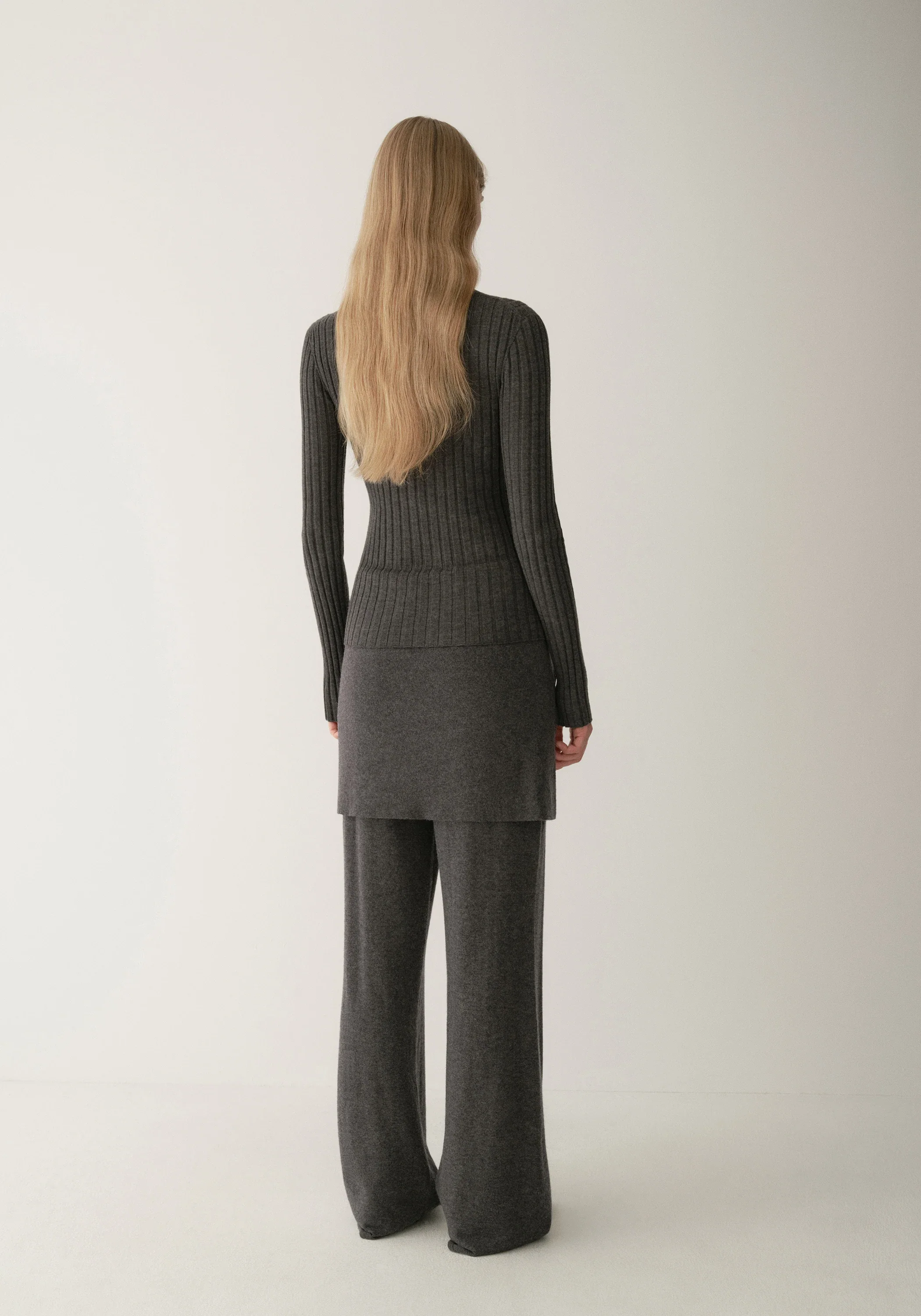 Merino Wool Knit Skort - Image 4