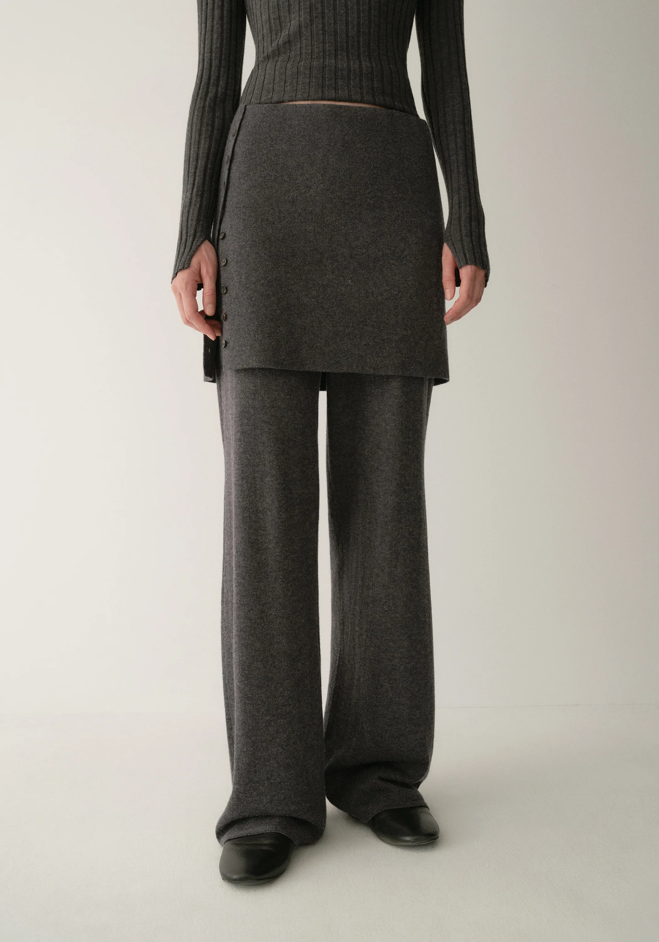Merino Wool Knit Skort - Image 5
