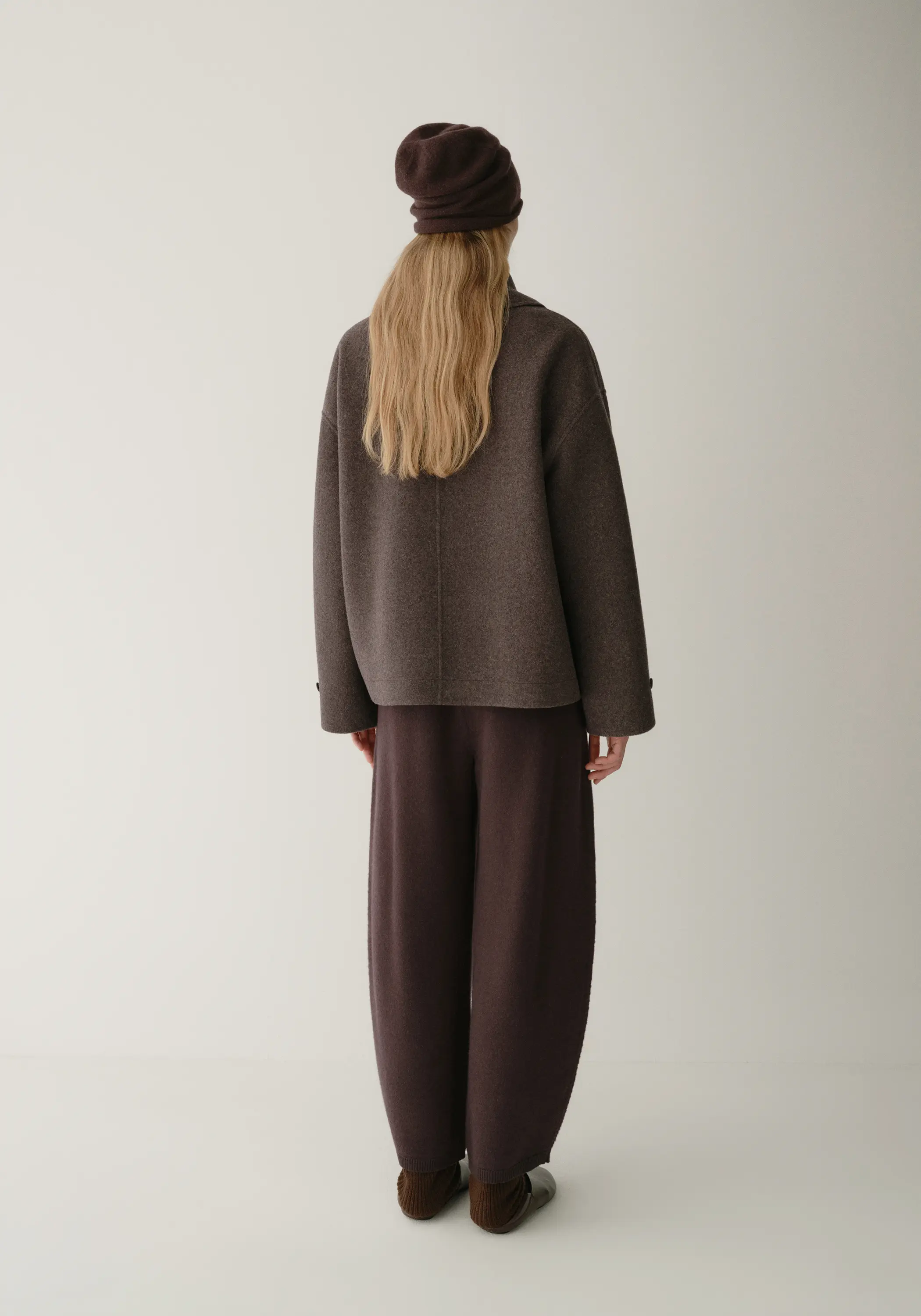 Shearling Collar Toggle Wool Coat - Image 12