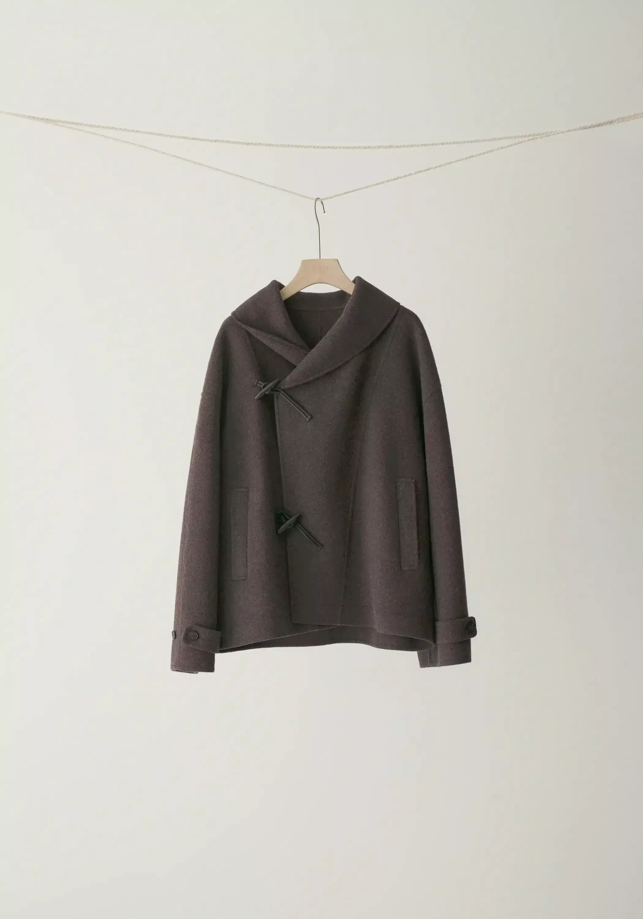 Shearling Collar Toggle Wool Coat - Image 22