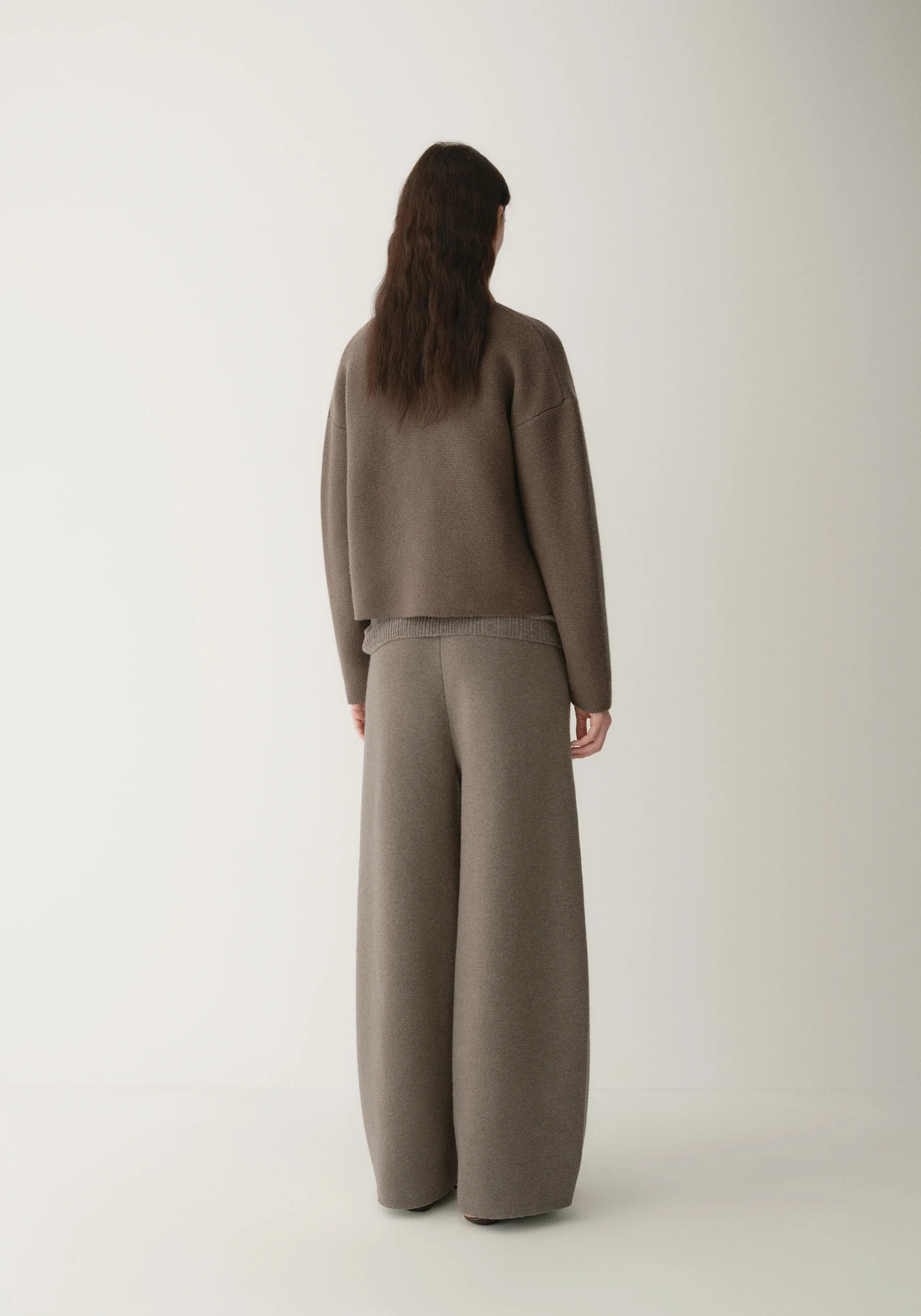 Merino Wool Boxy Knit Cardigan - Image 13