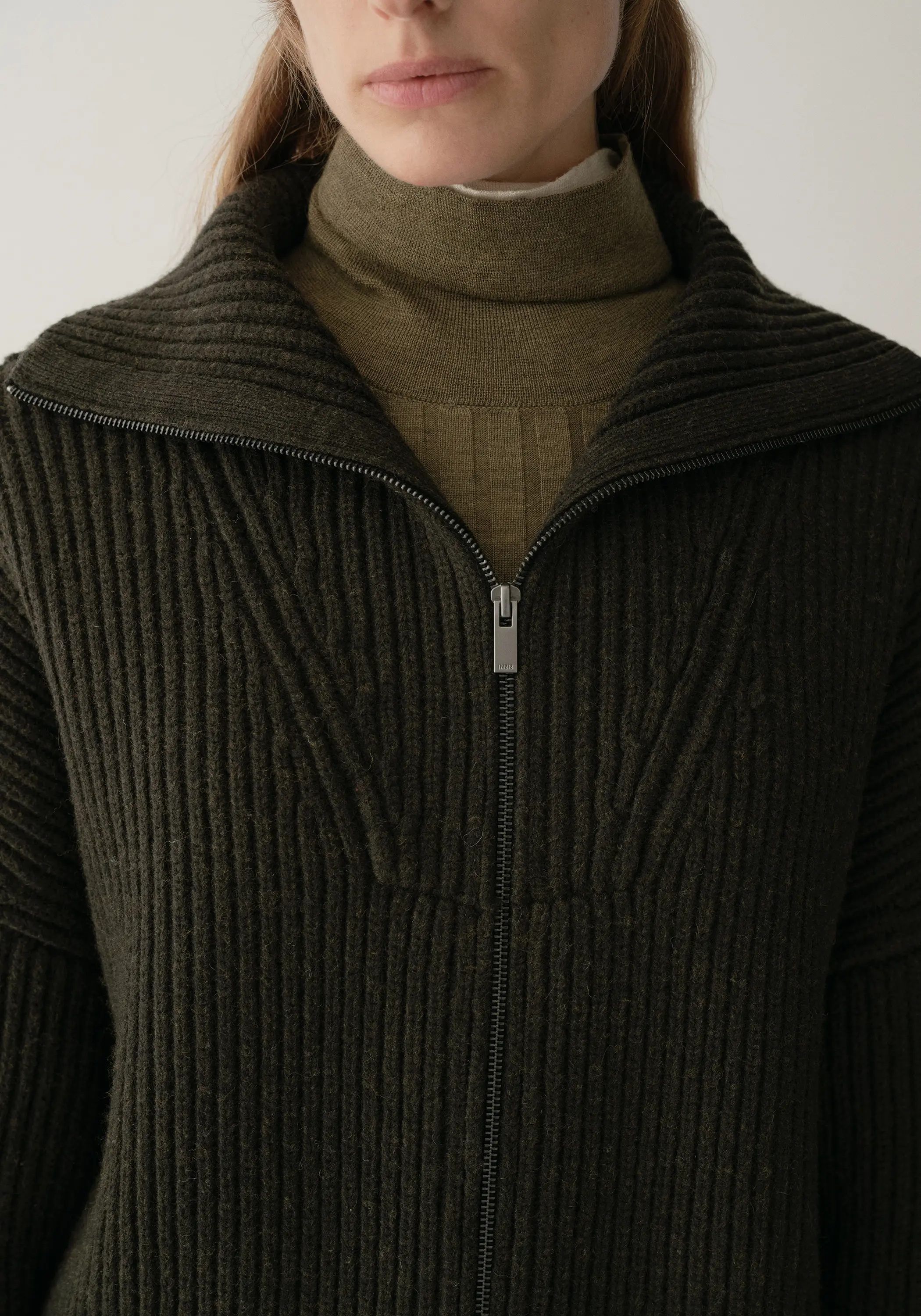 Two-way Collar Knit Cardigan - Image 11