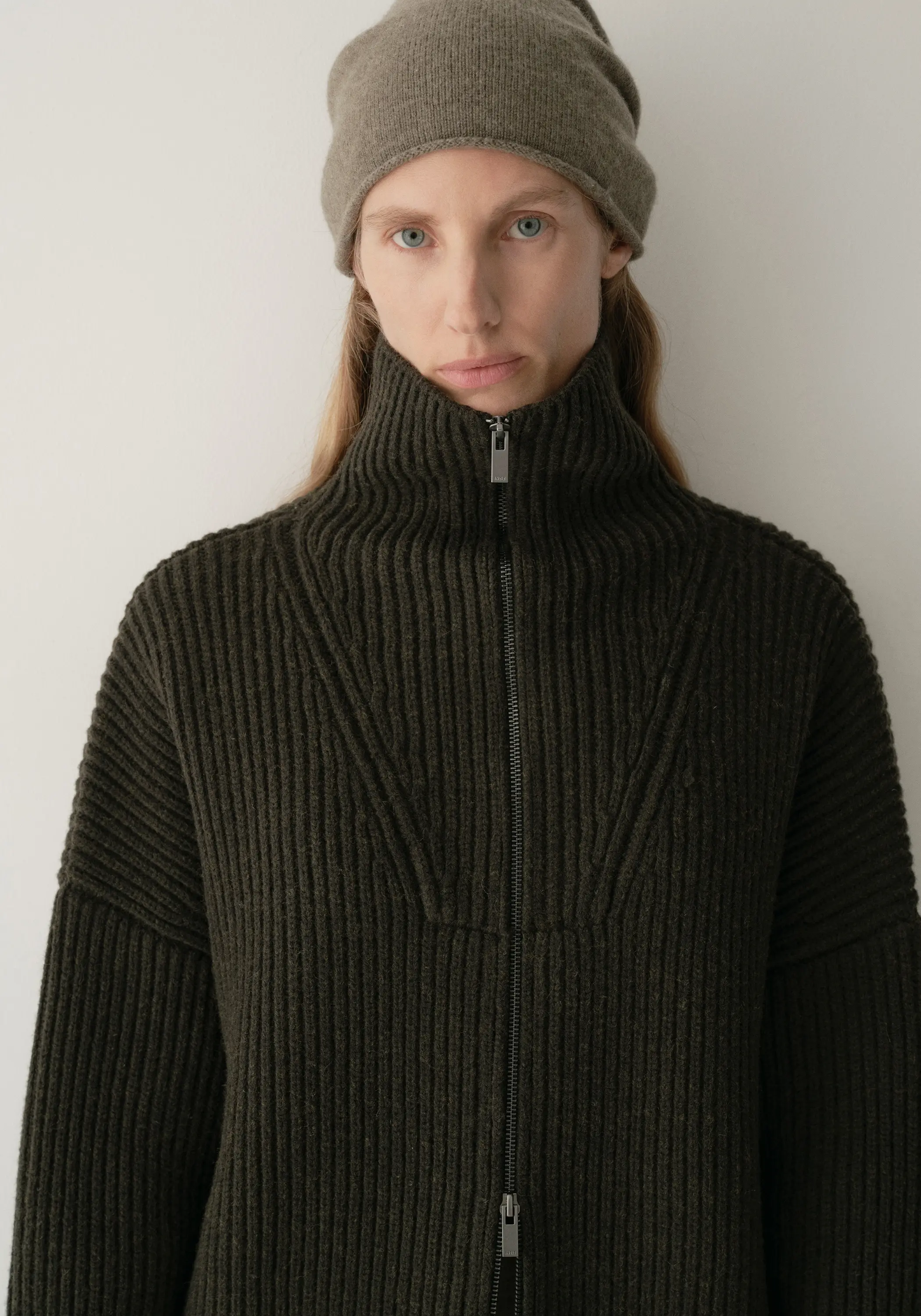 Two-way Collar Knit Cardigan - Image 8