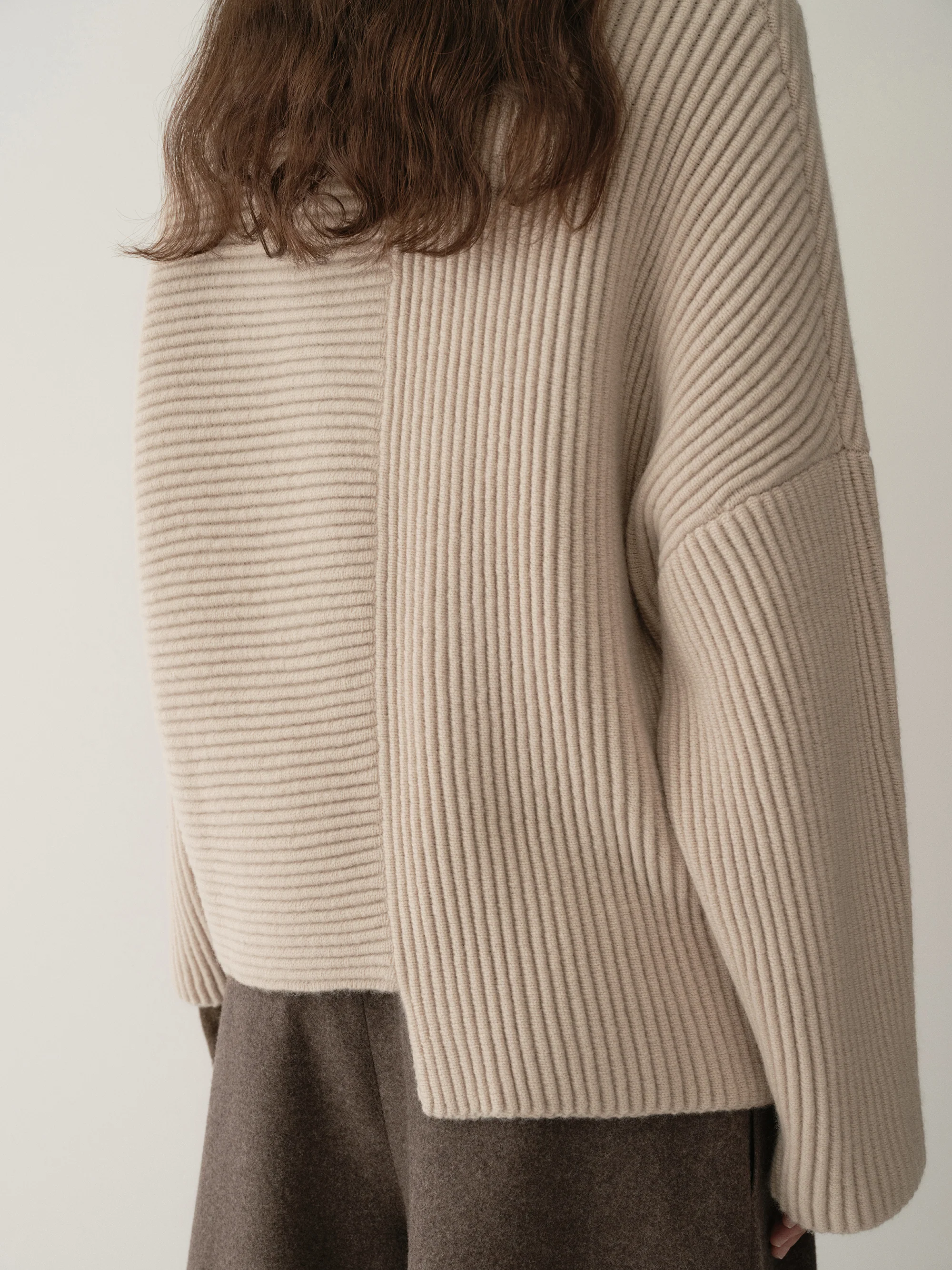 Asymmetric Knitted Cardigan - Image 12
