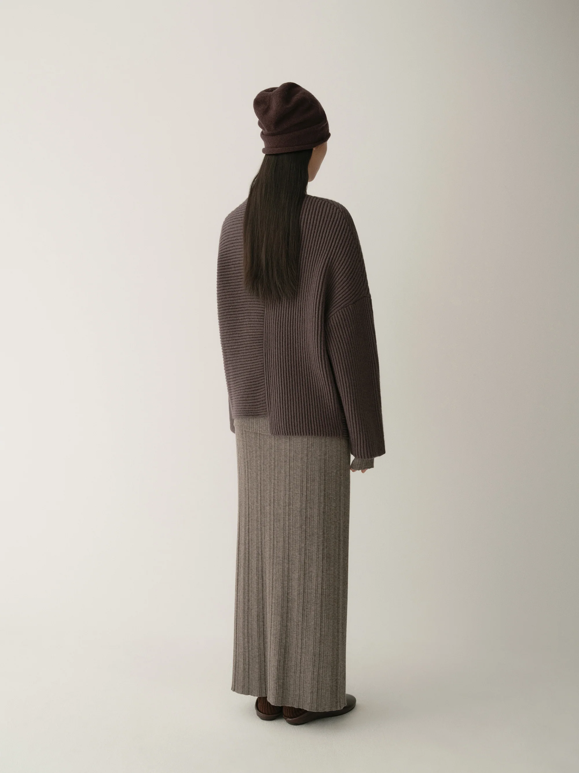 Asymmetric Knitted Cardigan - Image 20