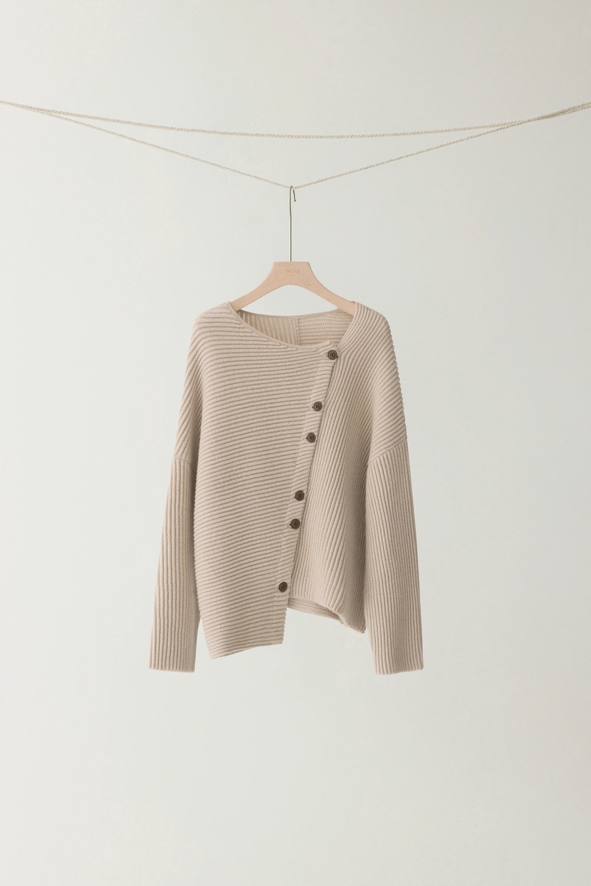 Asymmetric Knitted Cardigan - Image 3