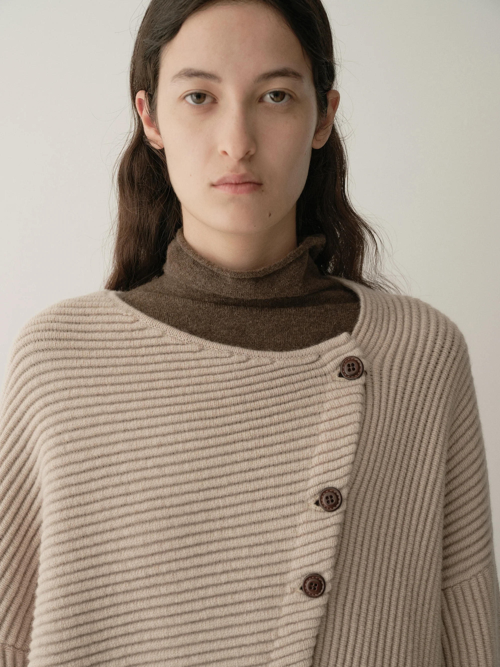 Asymmetric Knitted Cardigan - Image 9