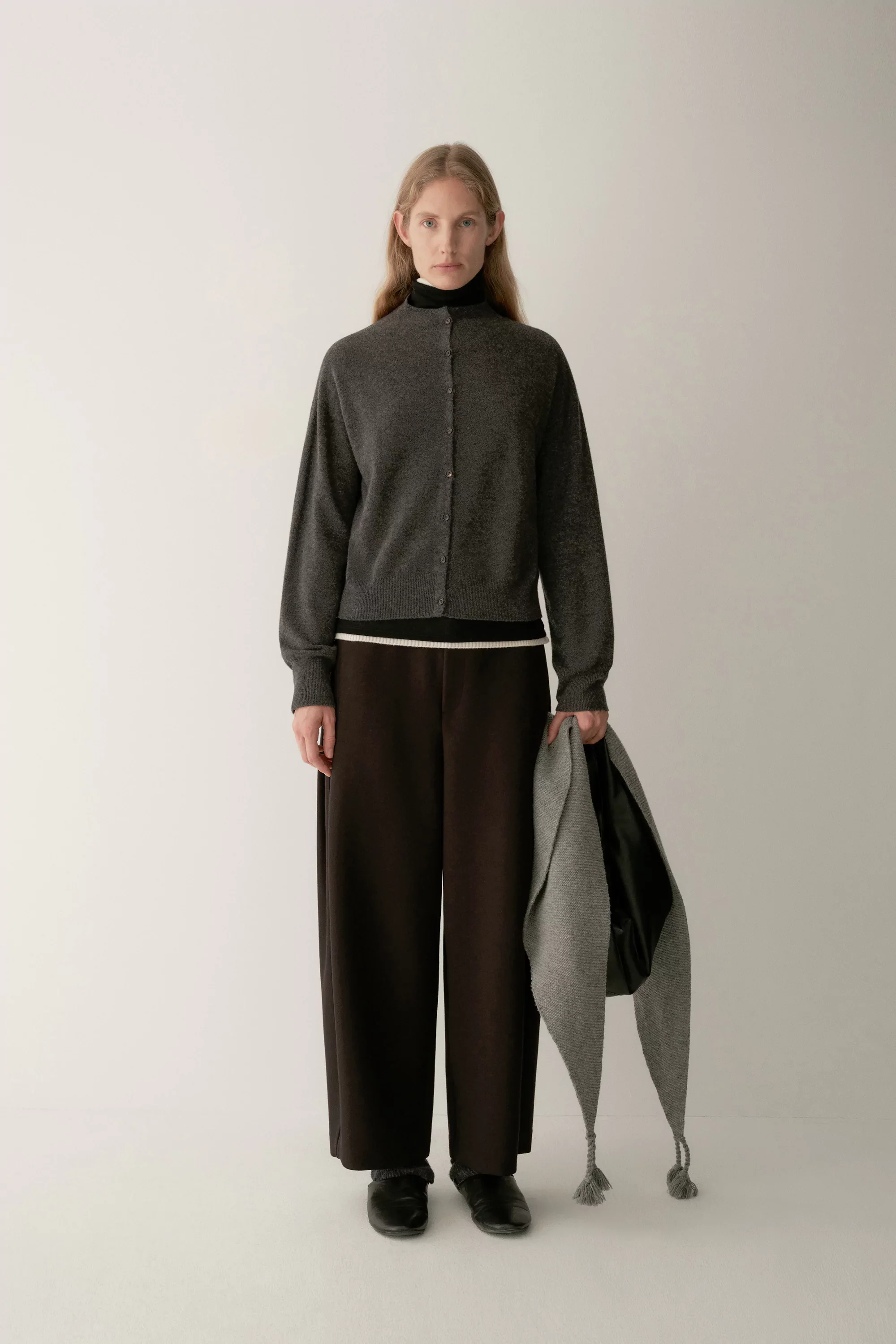 Merino Wool Cocoon Cardigan - Image 2