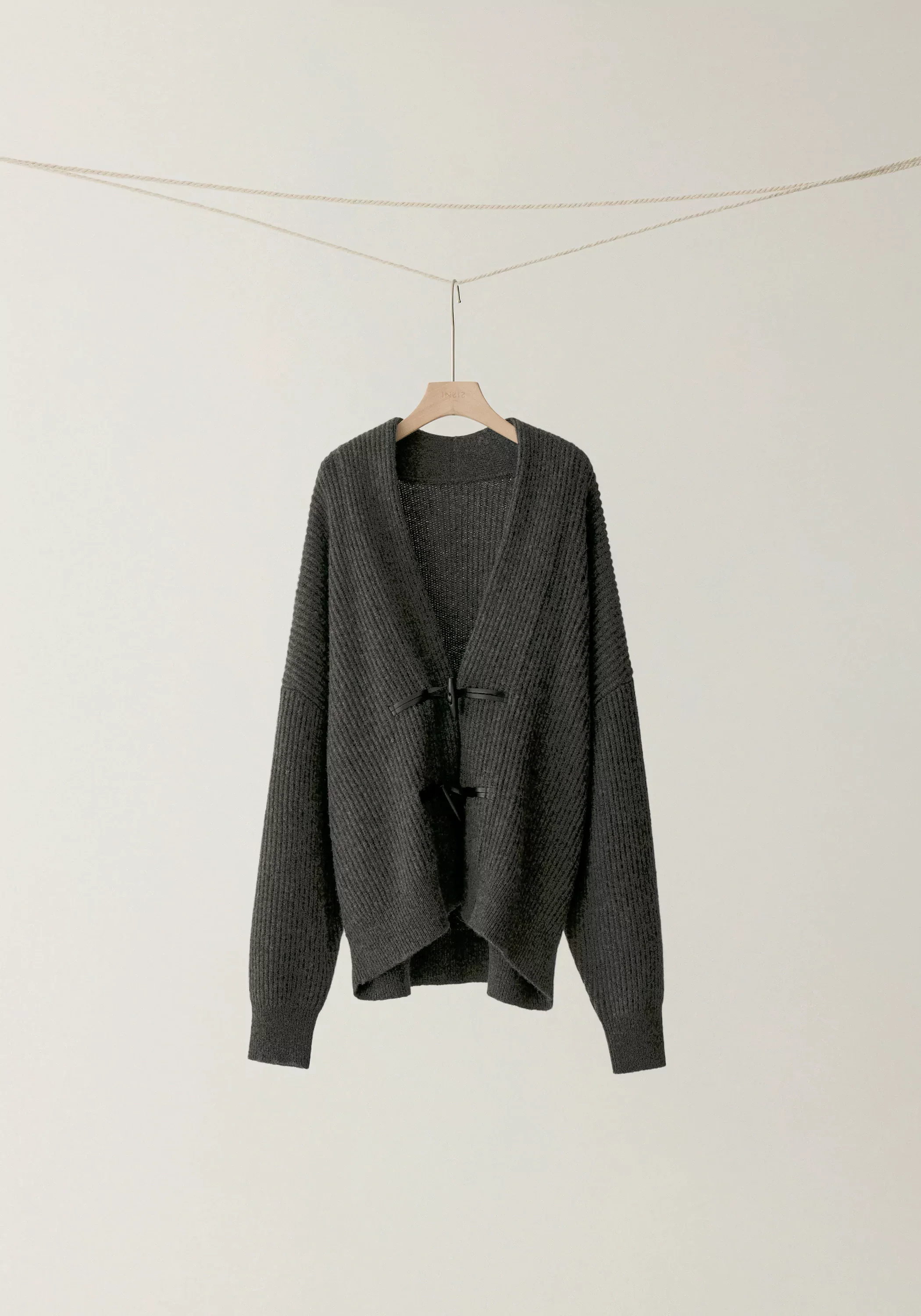 Overlapping-collar Knit Cardigan - Image 20