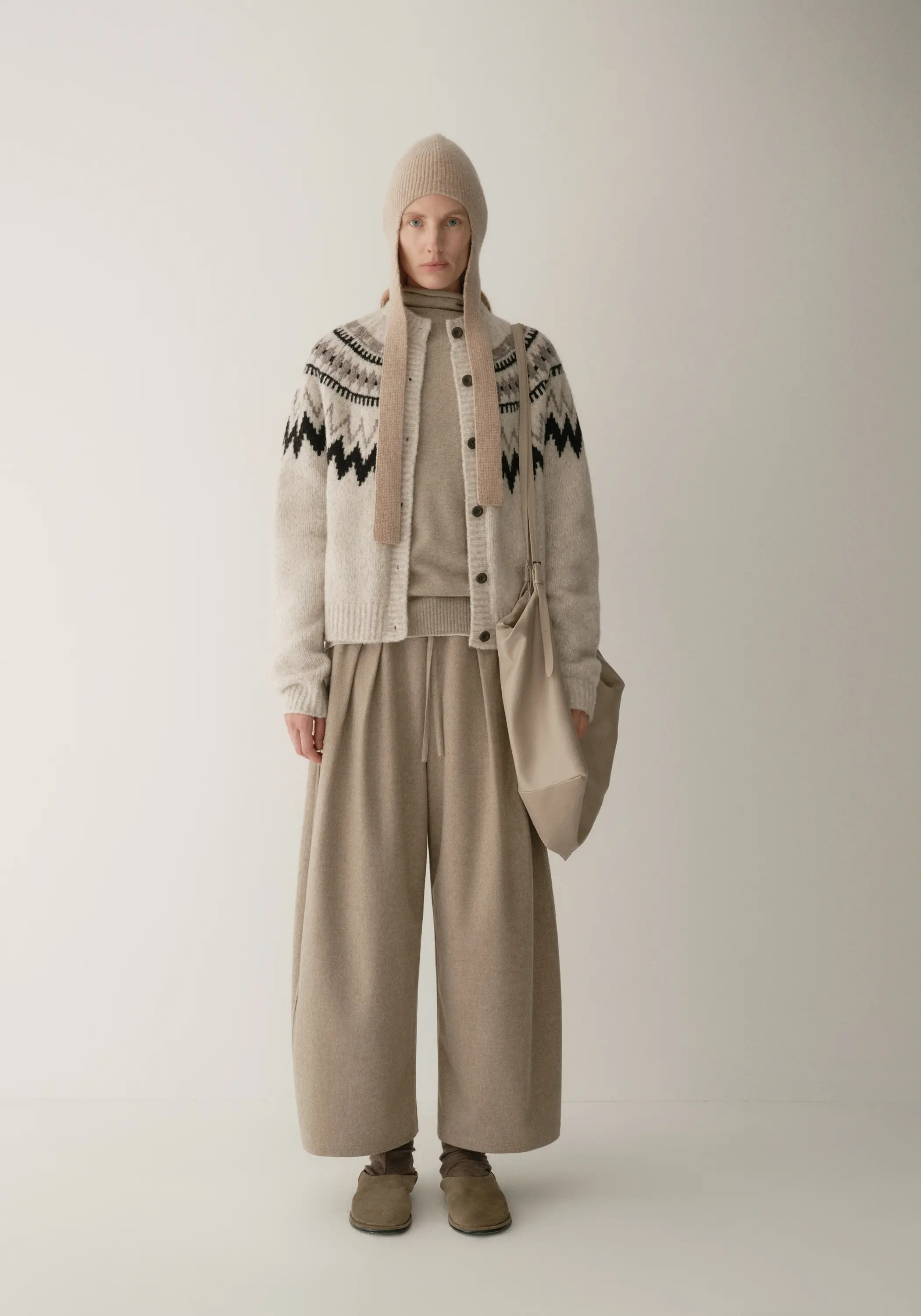 Merino Wool Fair Isle Cardigan - Image 11