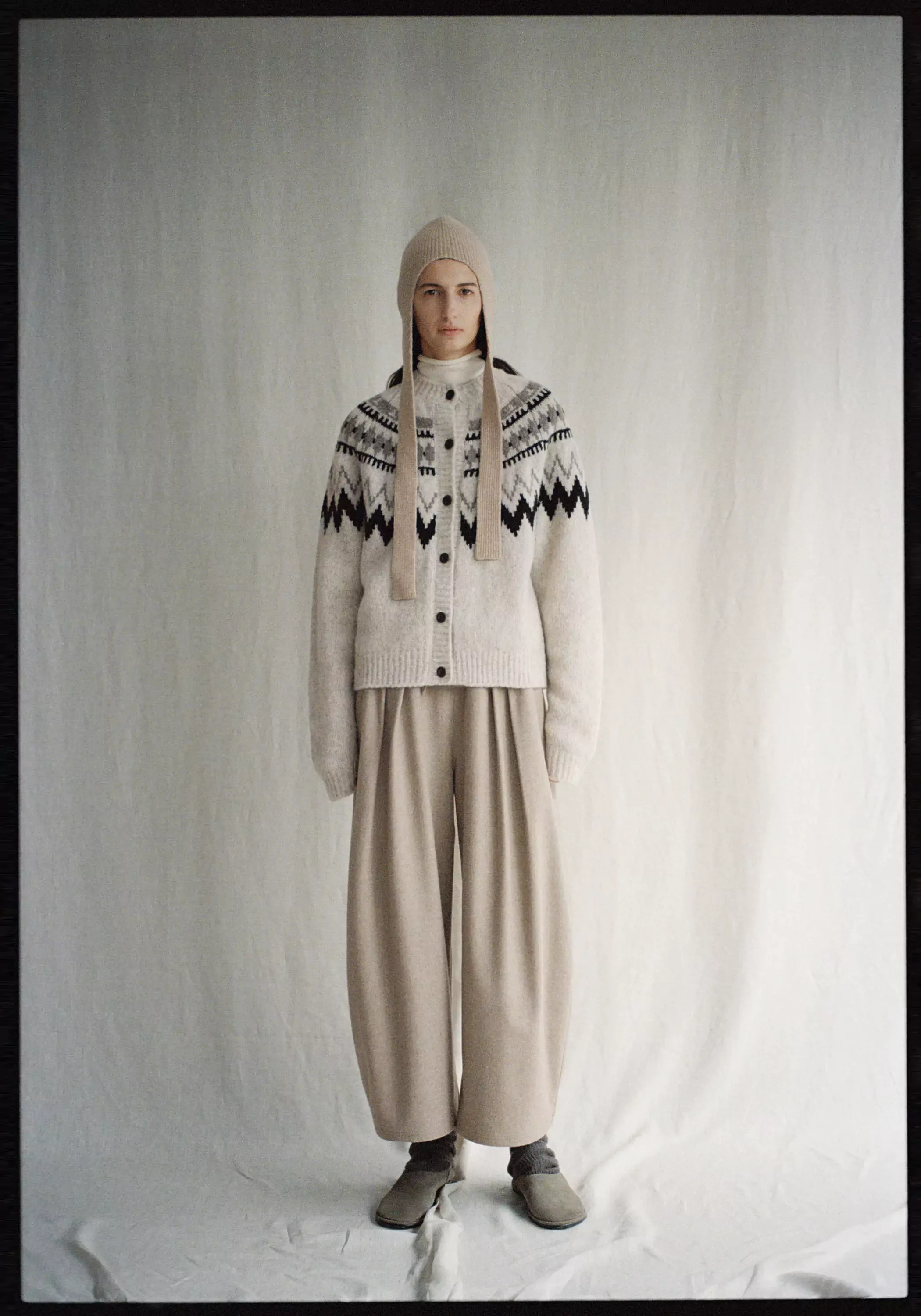 Merino Wool Fair Isle Cardigan - Image 14