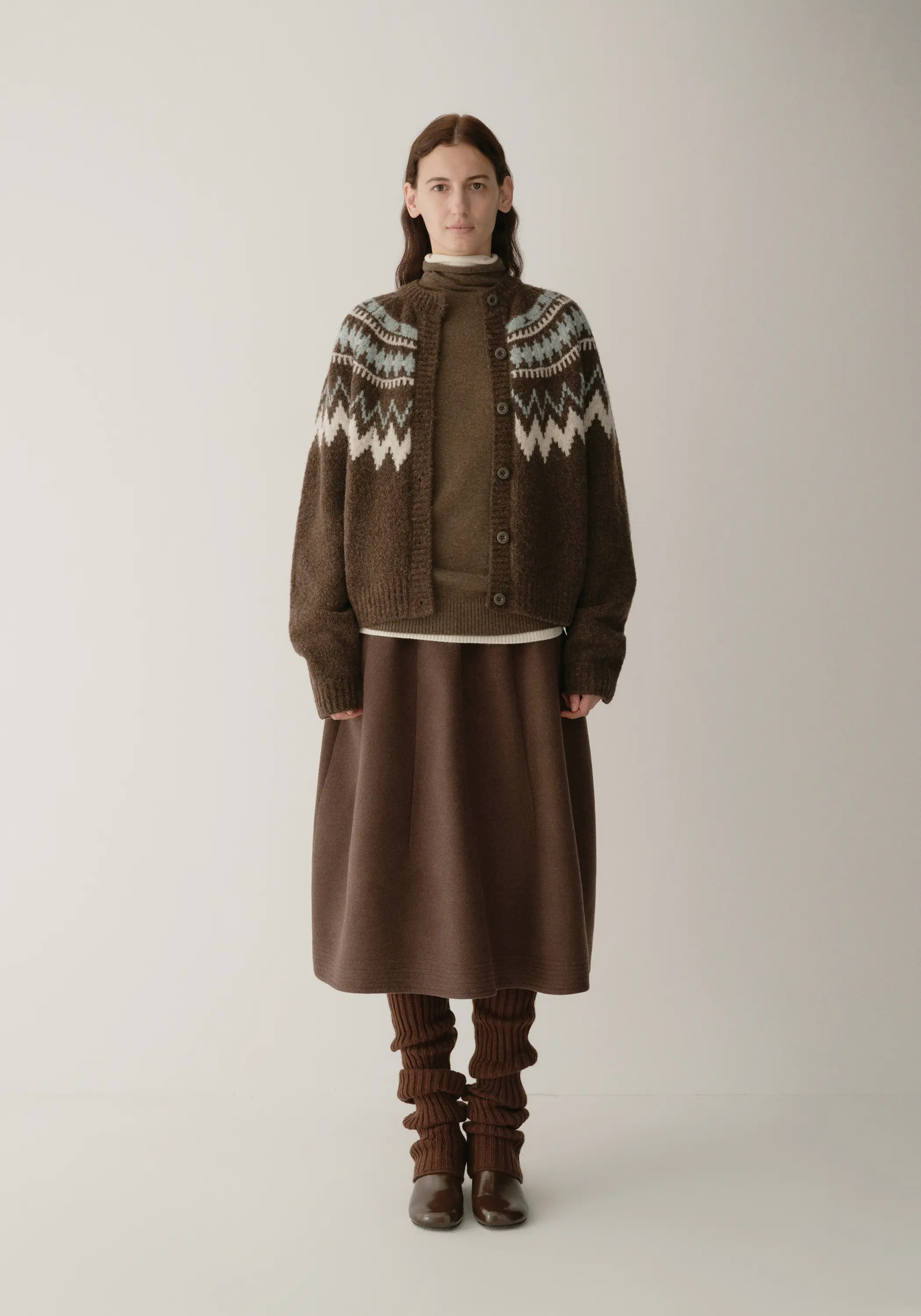 Merino Wool Fair Isle Cardigan - Image 16