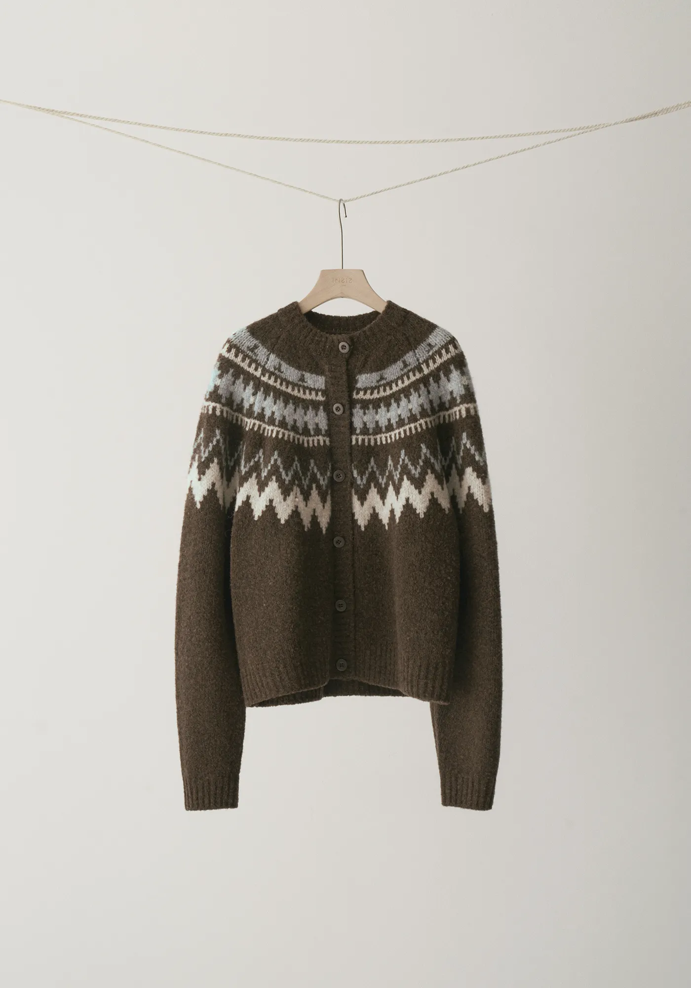 Merino Wool Fair Isle Cardigan - Image 23