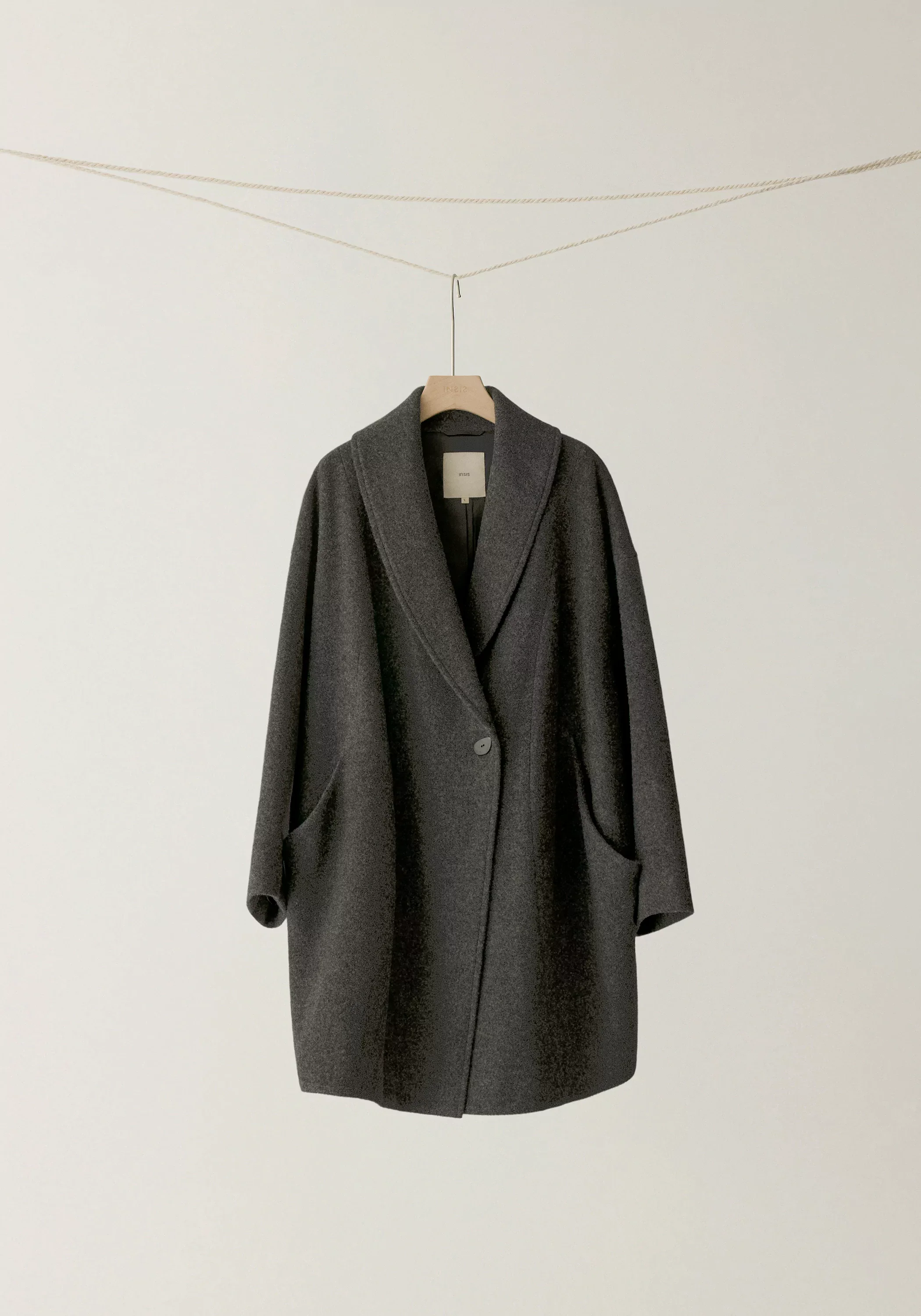 Brushed Mid-length Wool Coat - Image 17