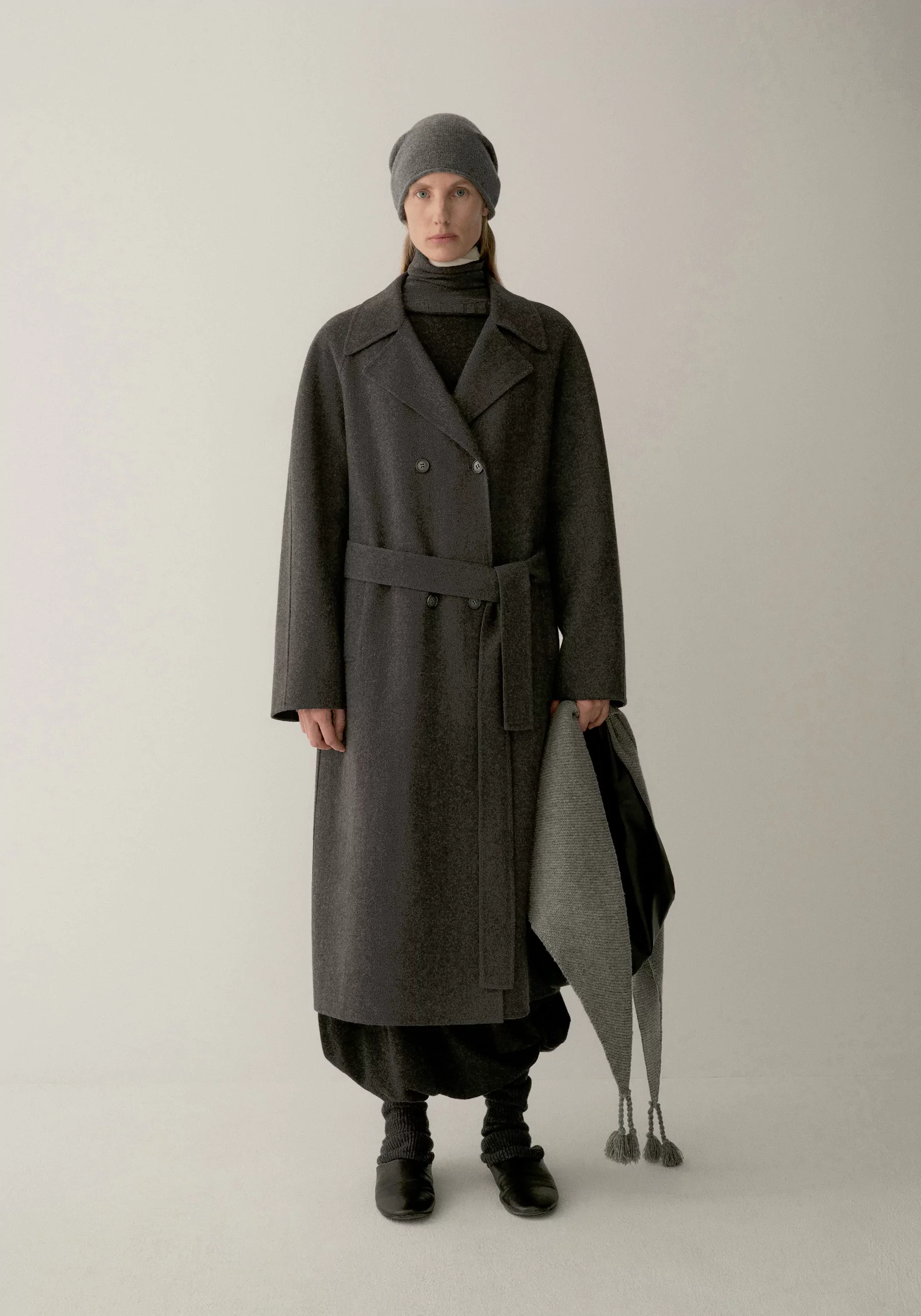 Double-faced Wool Long Coat