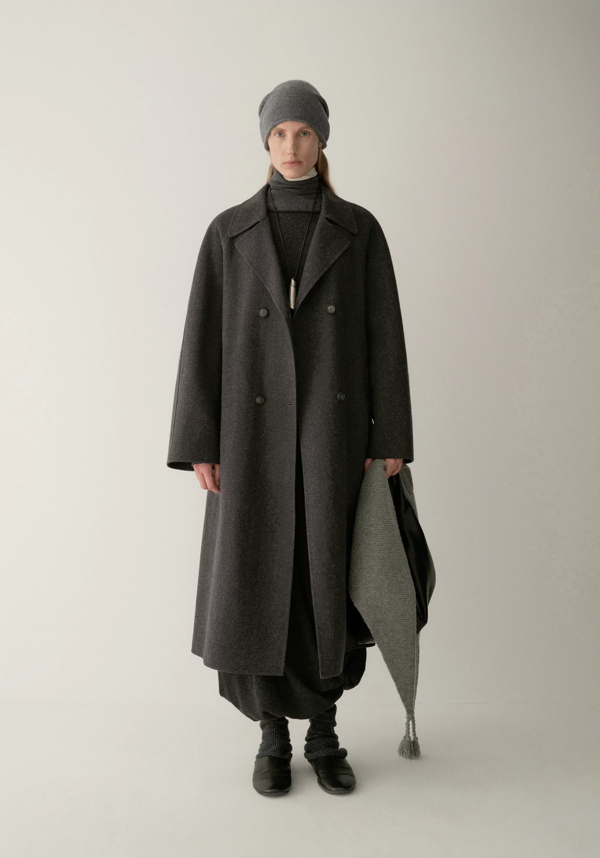 Double-faced Wool Long Coat - Image 2