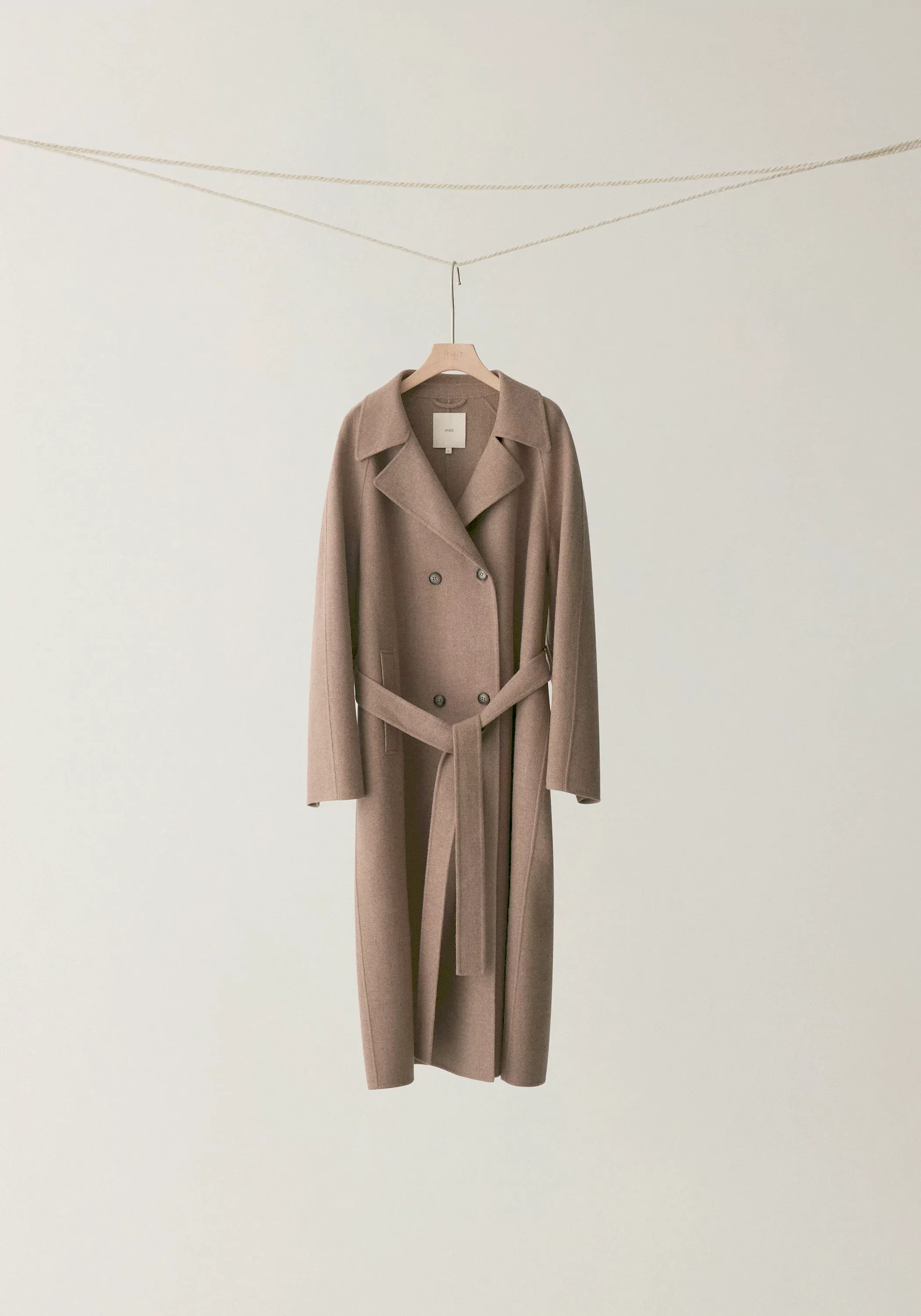 Double-faced Wool Long Coat - Image 24