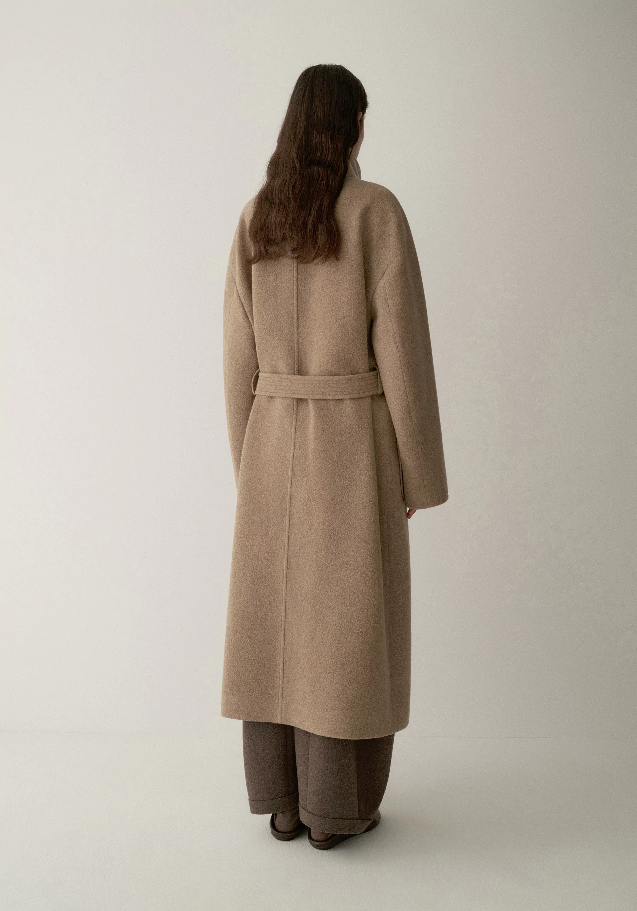 High-twist Wool Stand-collar Coat - Image 7