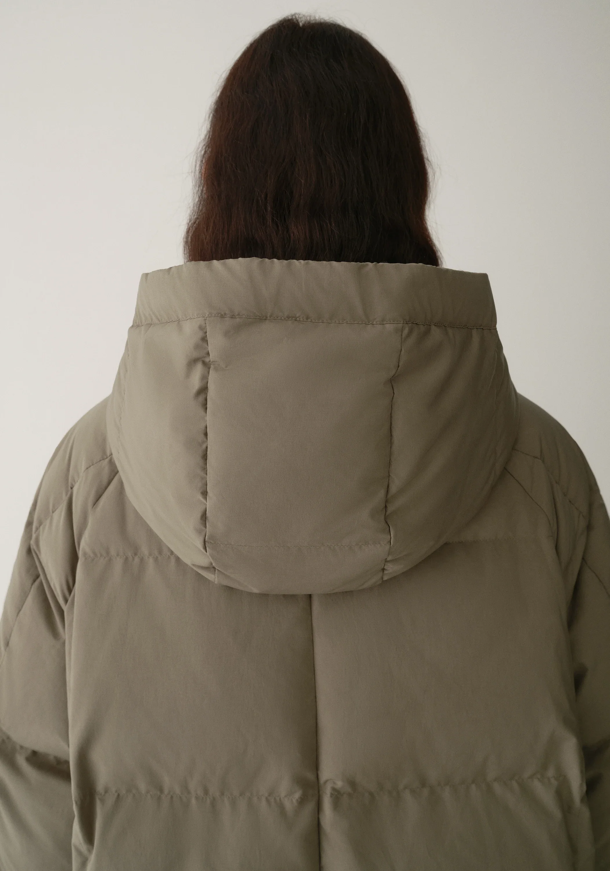 Drawstring Hooded Short Down Jacket - Image 10