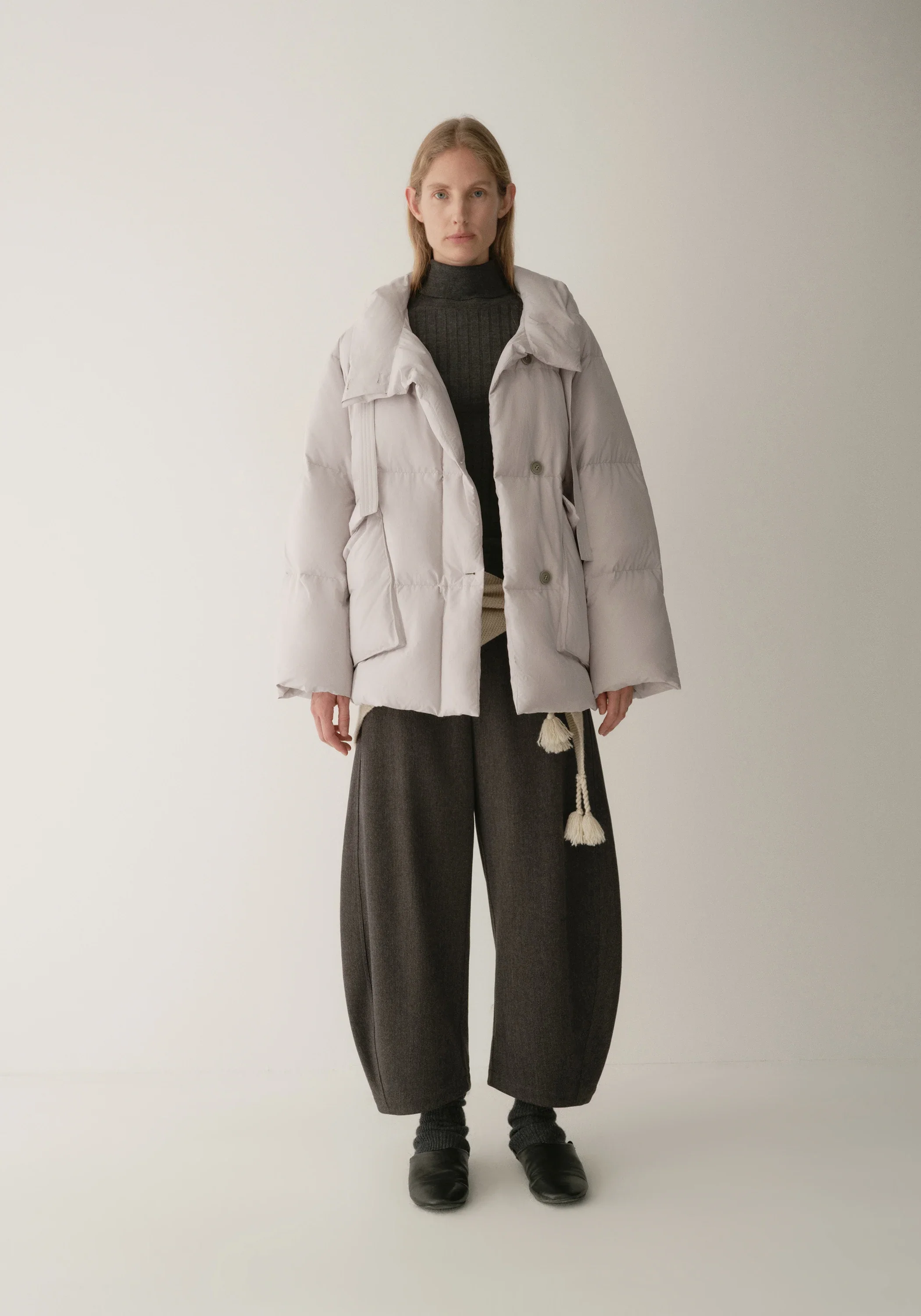 Drawstring Hooded Short Down Jacket - Image 18