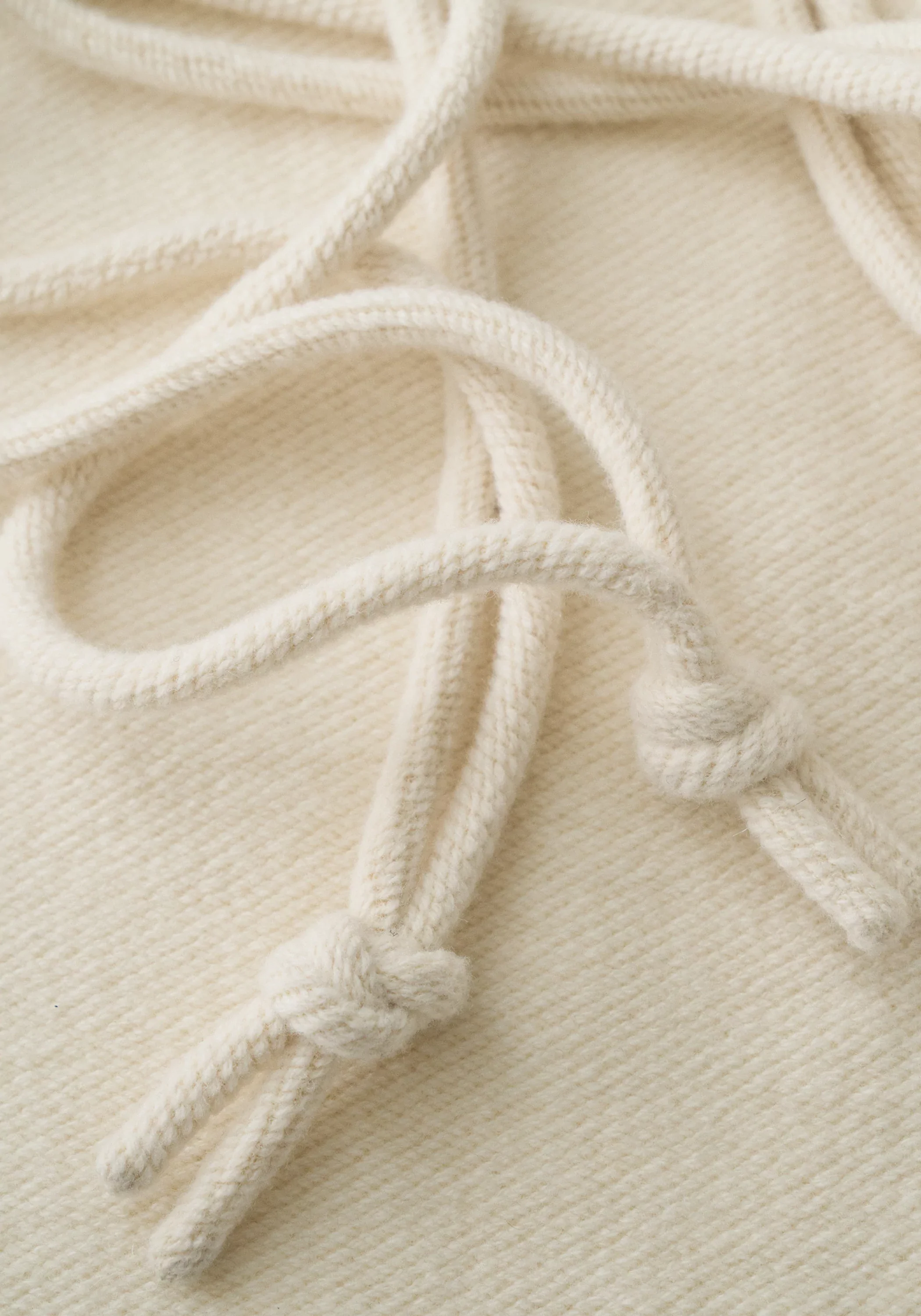 Merino Wool Twill-texture Cord-tie Coat - Image 18
