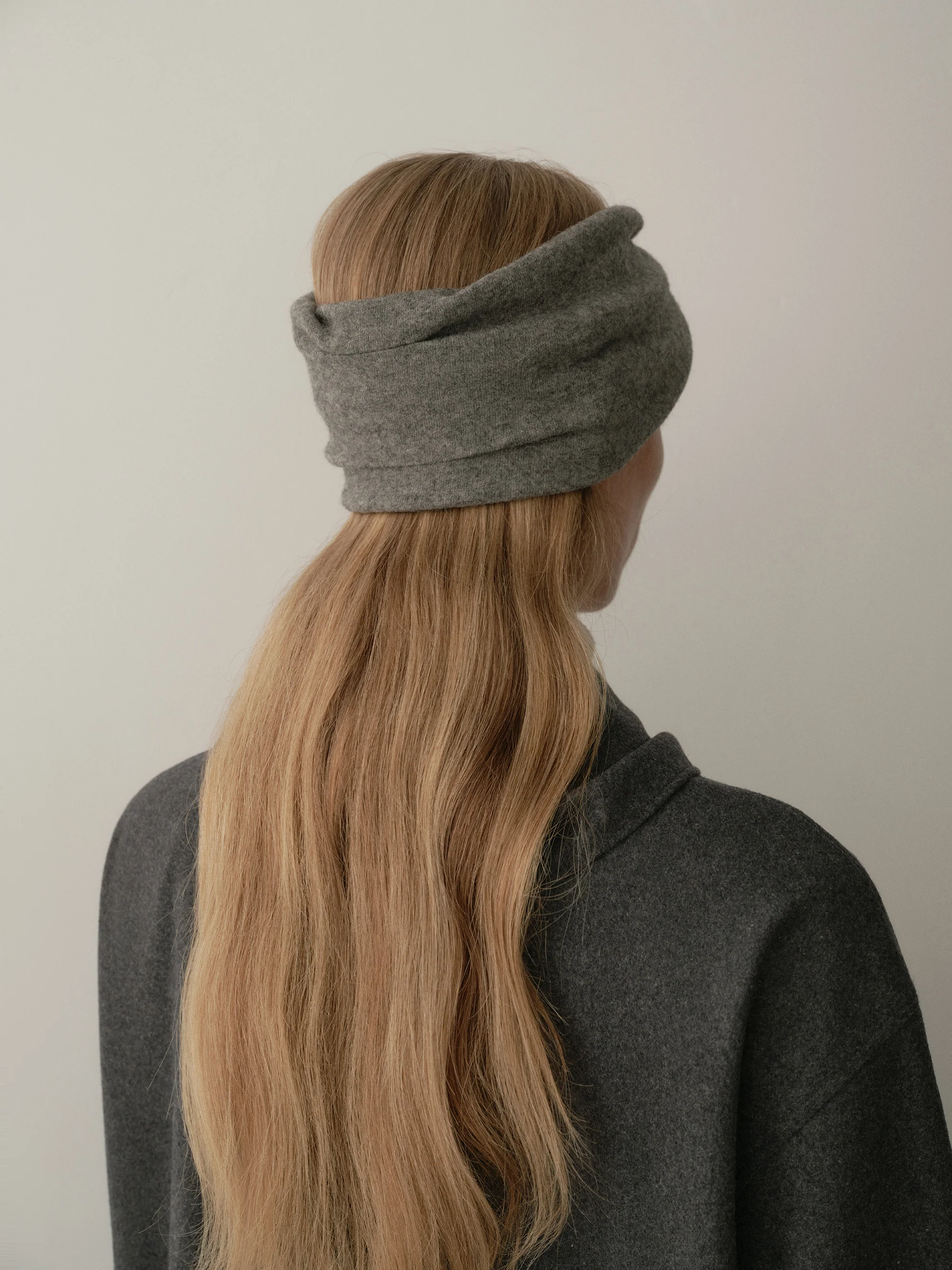 Wool Wide-faced Elastic Hairband - Image 13