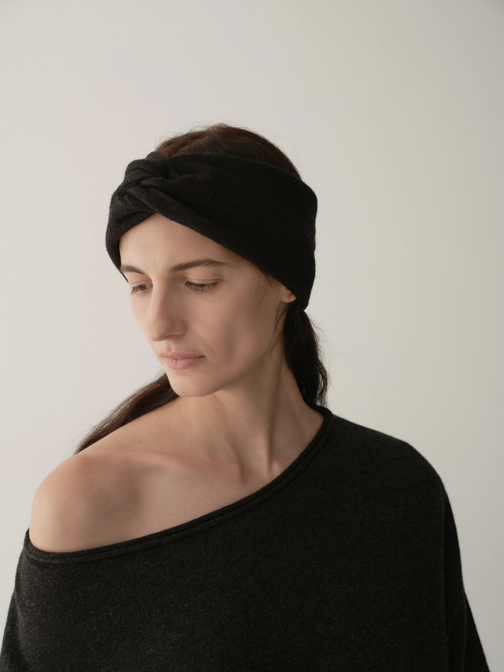 Wool Wide-faced Elastic Hairband - Image 19