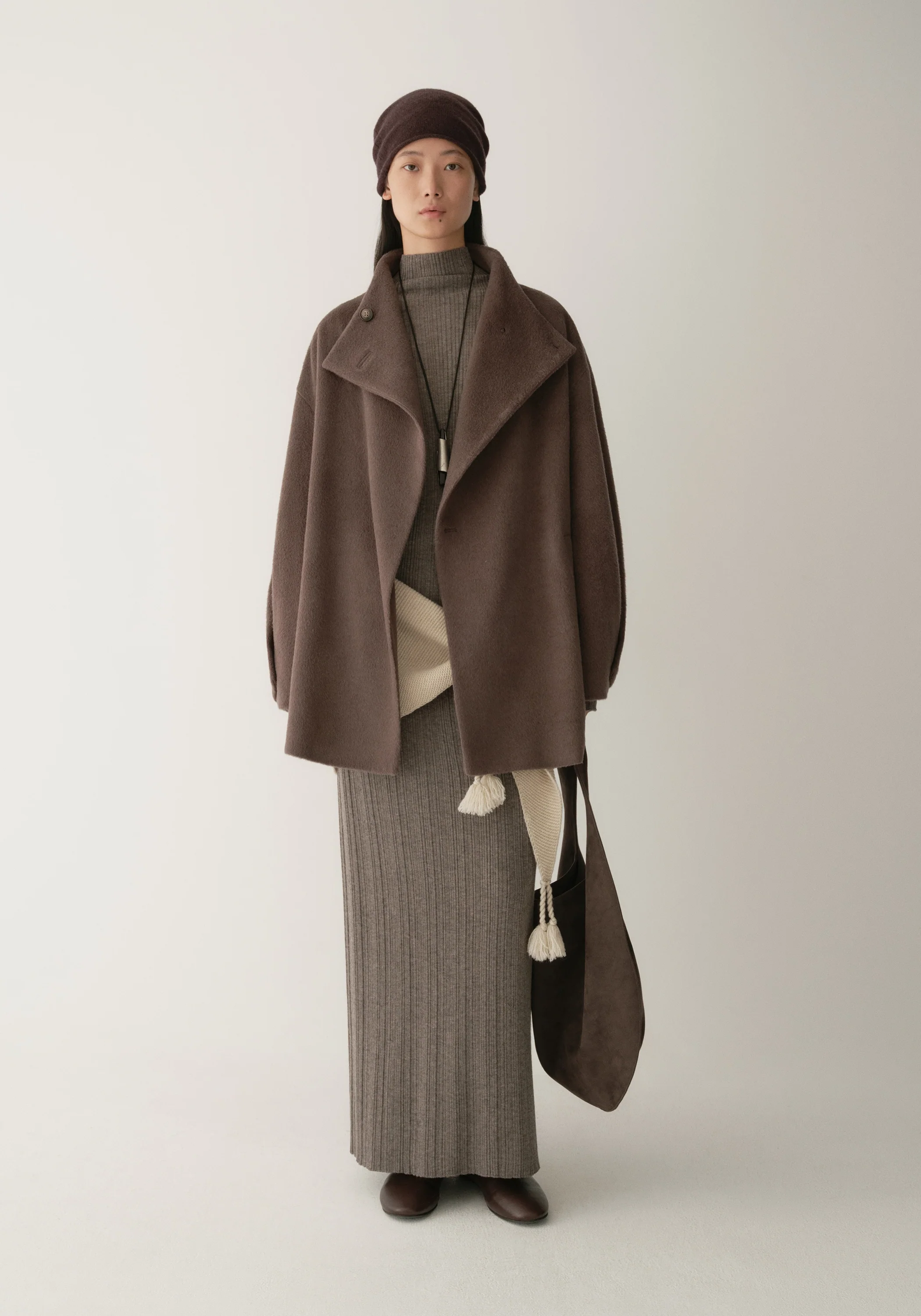 Merino Wool Striped Skirt - Image 6