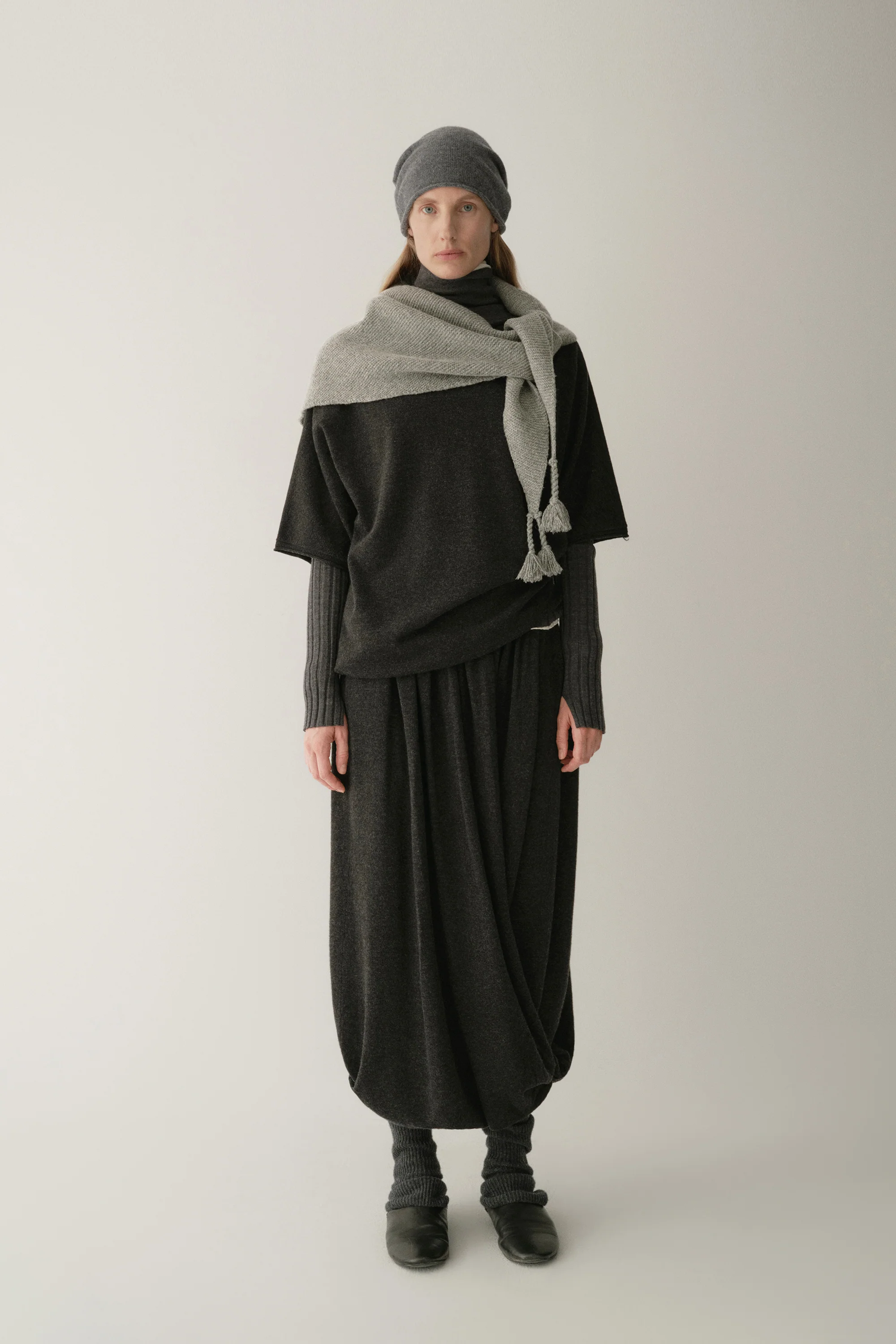 Structured Merino Wool Skirt