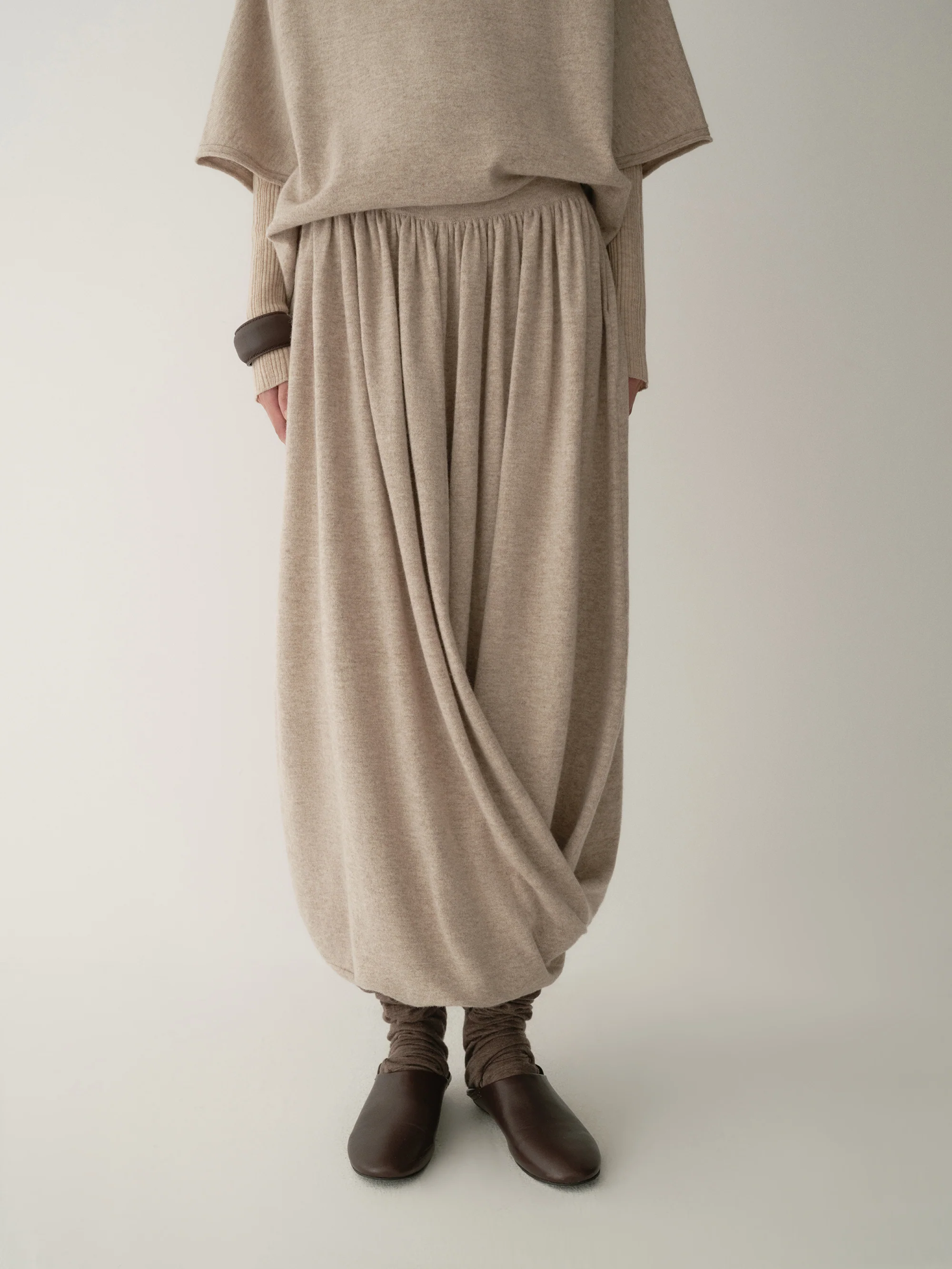 Structured Merino Wool Skirt - Image 16