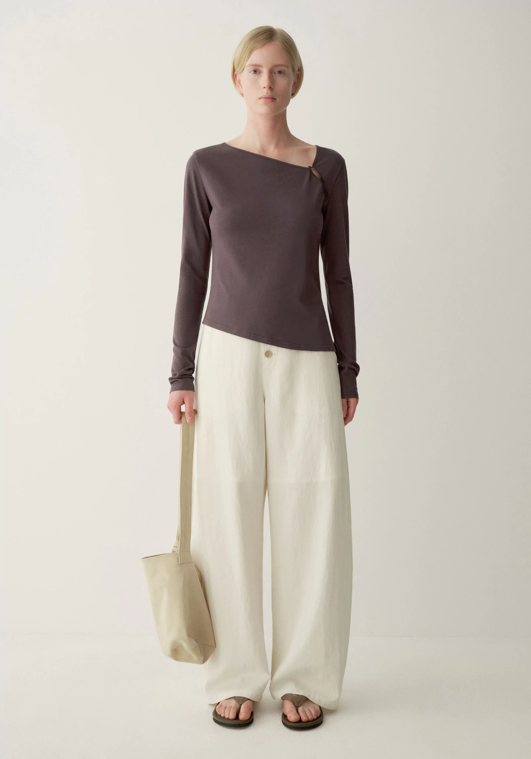 Asymmetric Long-sleeve T-shirt - Image 4