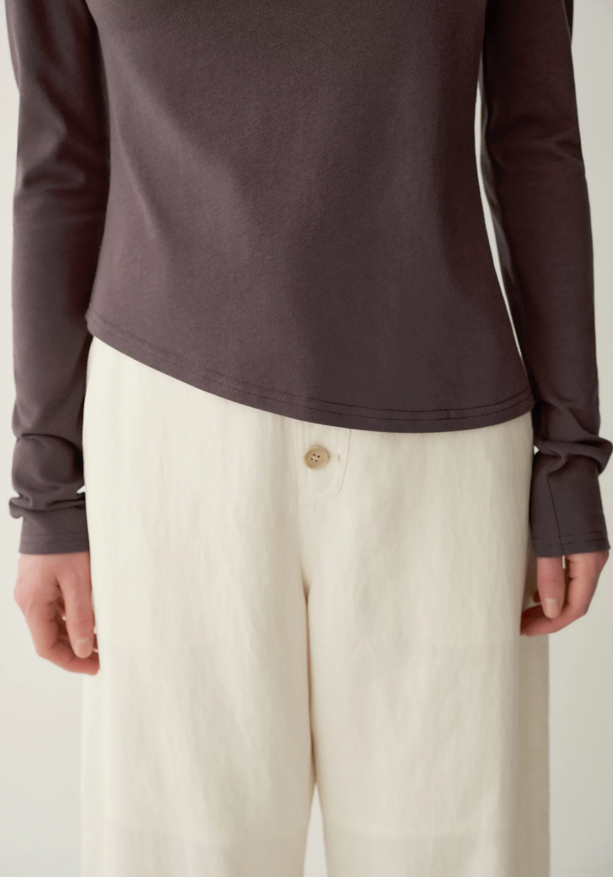 Asymmetric Long-sleeve T-shirt - Image 9
