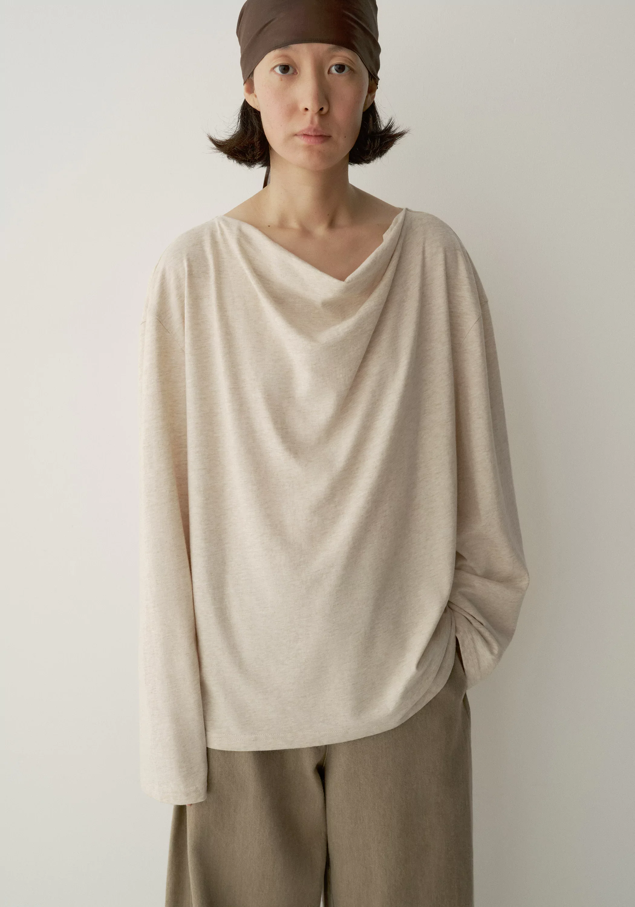 Wool-cotton T-shirt - Image 17