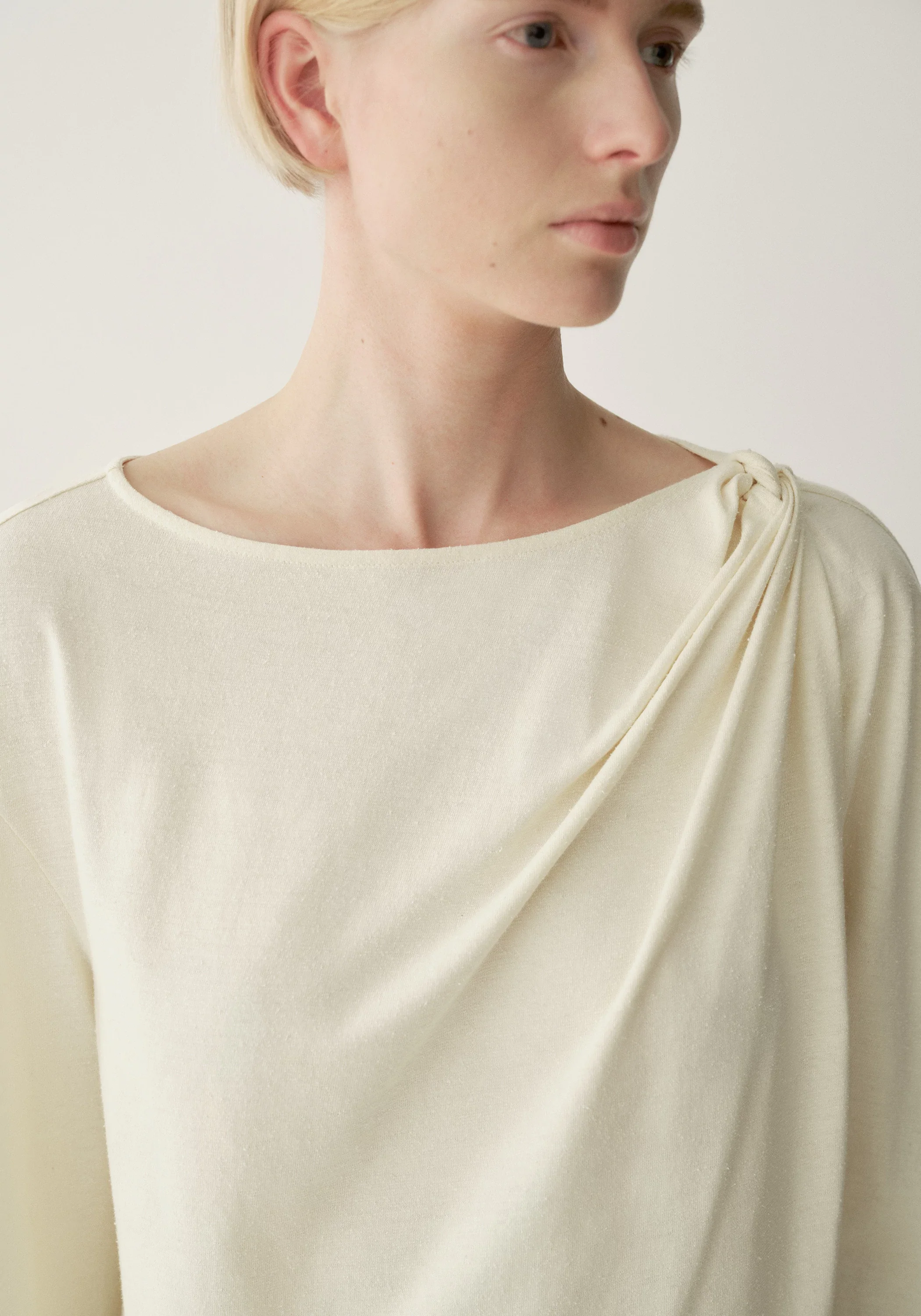 Silk-cotton Twist-detail Top - Image 13